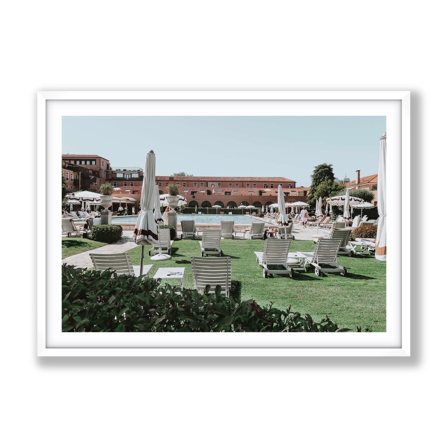 Arrigo Venice Italian wall art Gallery fine art print in white frame with matboard