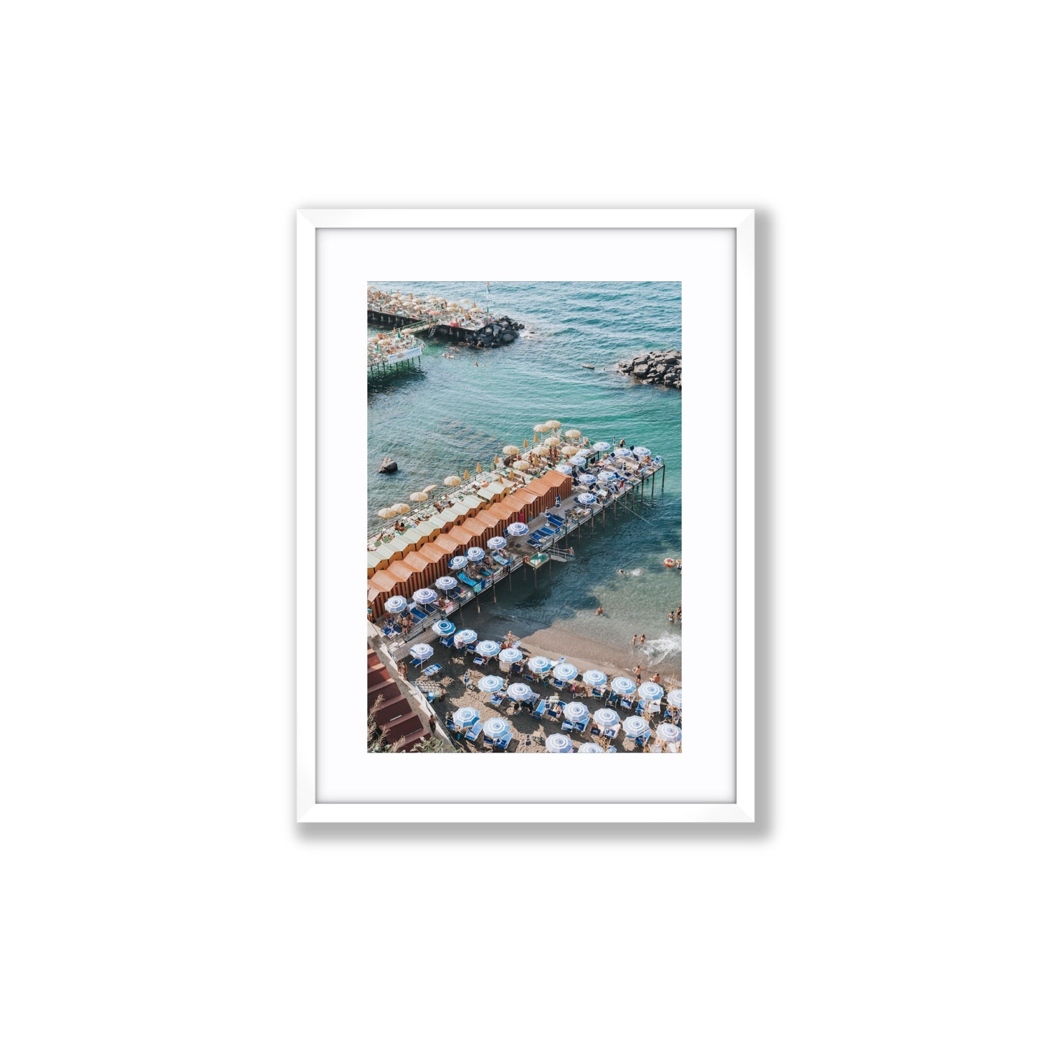 Ocean Fantasy fine art print, Sorrento, Italy, Medium, White Frame · Matboard, Fine Art Print