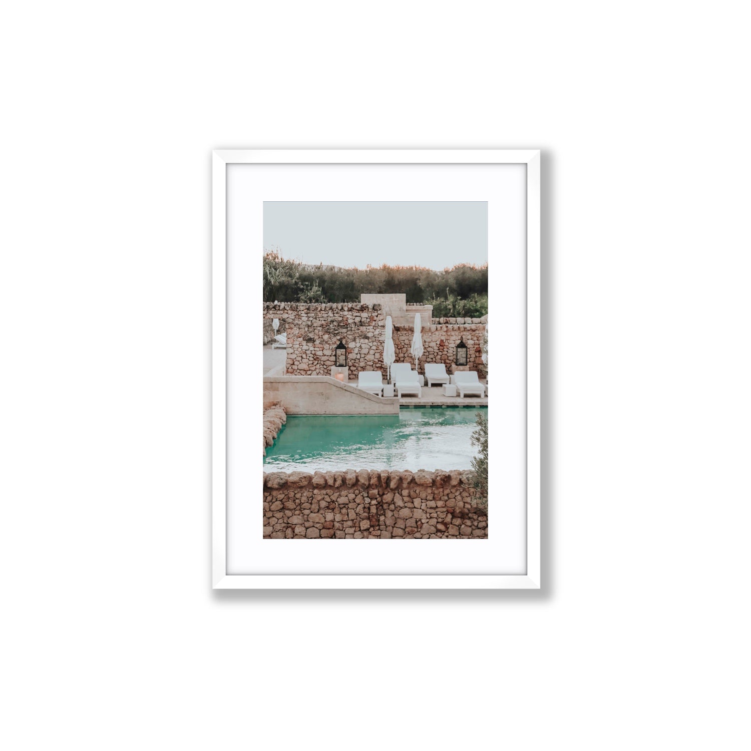 Stone Refuge fine art print, Puglia, Italy, Medium, White Frame · Matboard, Fine Art Print