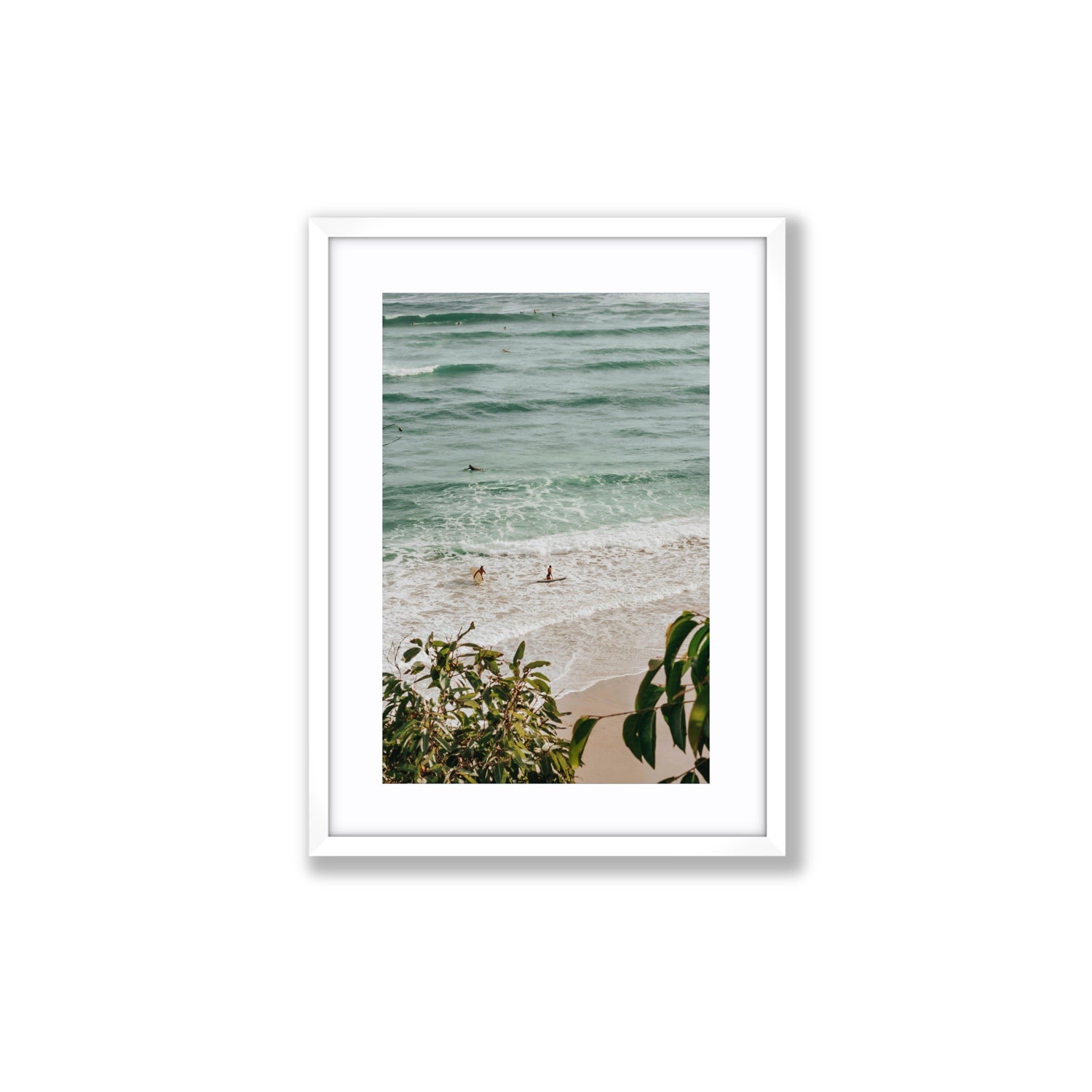 Private Paradise fine art print, Byron Bay, Australia, Medium, White Frame · Matboard, Fine Art Print