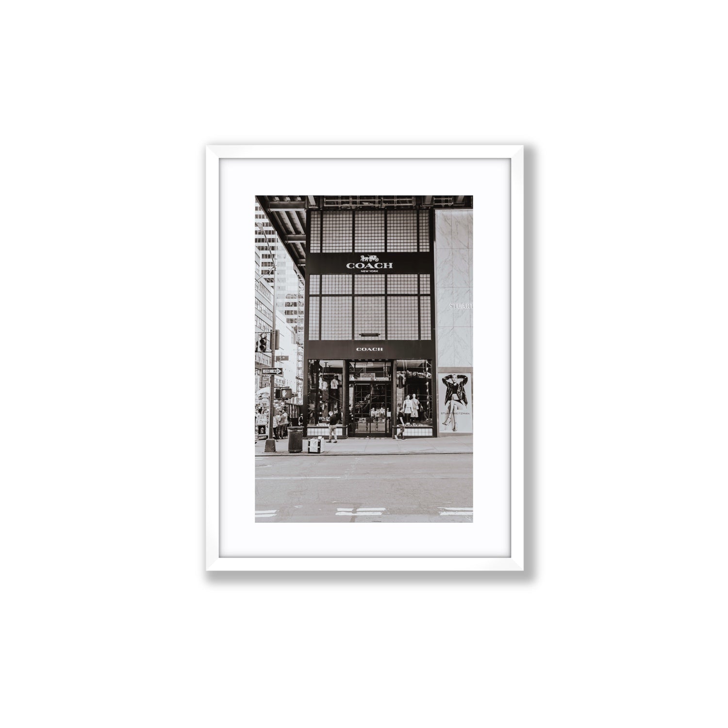 Coach Uptown fine art print, New York, United States, Medium, White Frame · Matboard, Fine Art Print