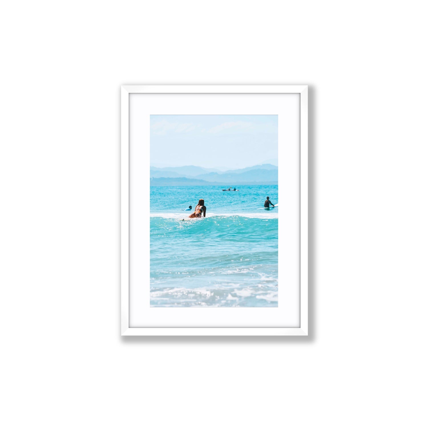 Tatiana fine art print, Byron Bay, Australia, Medium, White Frame · Matboard, Fine Art Print