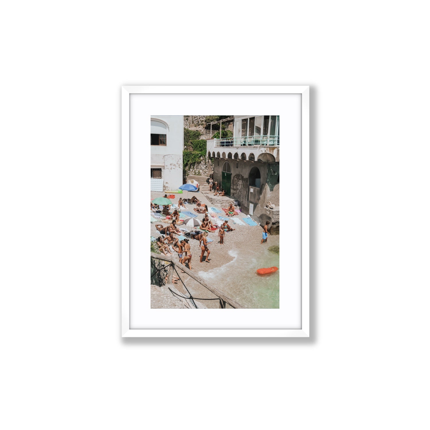 The Sunbathers Oasis fine art print, Capri, Italy, Medium, White Frame · Matboard, Fine Art Print