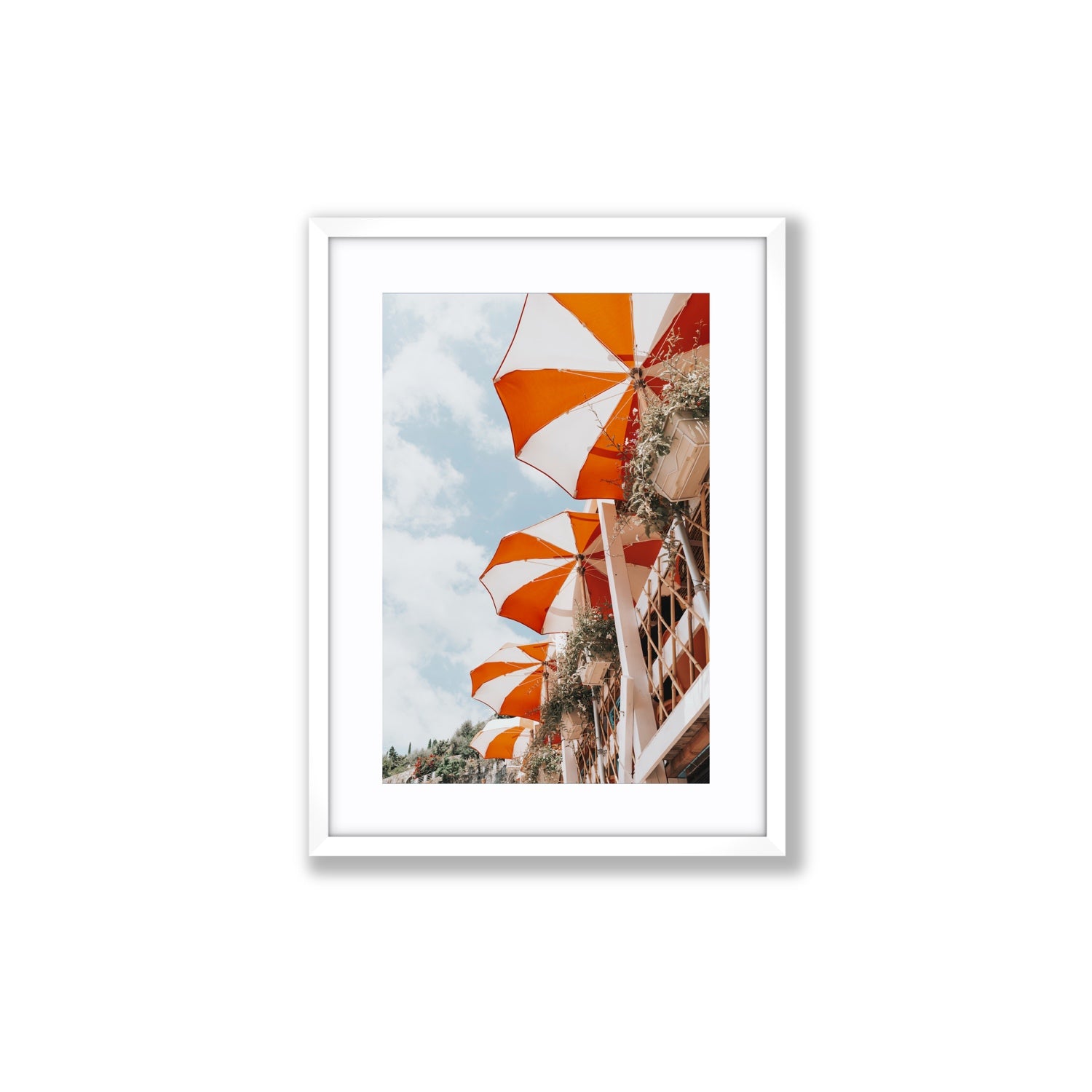 Mantienilo Semplice fine art print, Positano, Italy, Medium, White Frame · Matboard, Fine Art Print