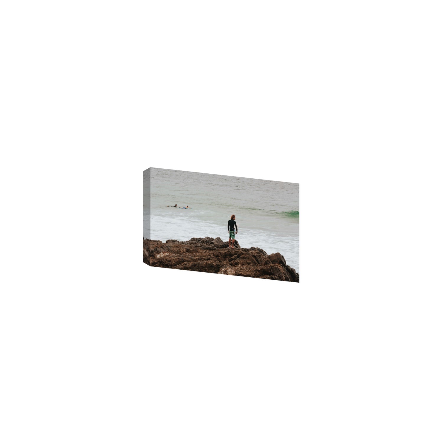 Let The Sea Set You Free Byron Bay Surf wall art Small stretched canvas print