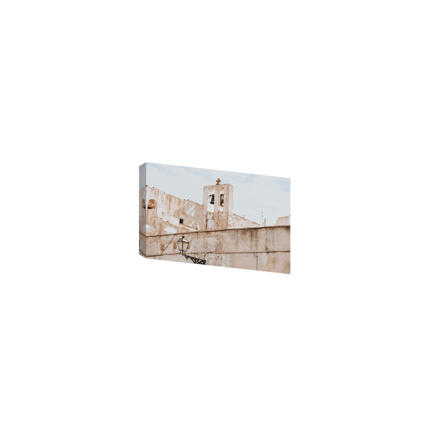 Ancient Bells Puglia Gallipoli Italian wall art Small stretched canvas print