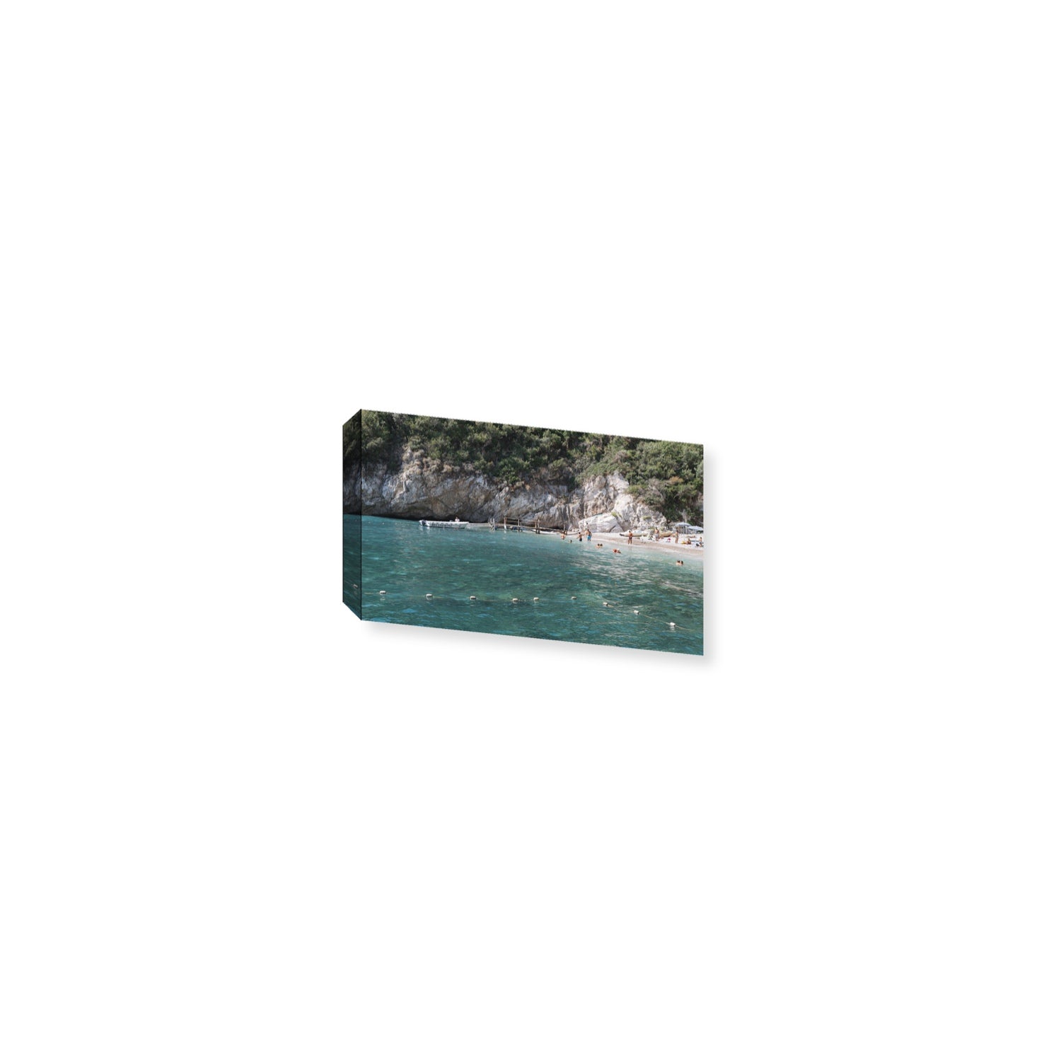 Azure Abyss Nerano wall art Small stretched canvas print