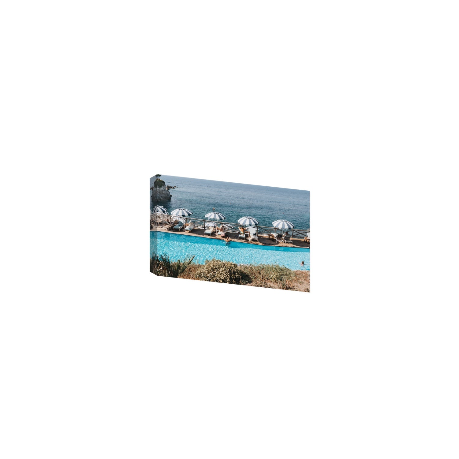 Hues Of Blues fine art print, Ischia, Italy, Small, Stretched Canvas