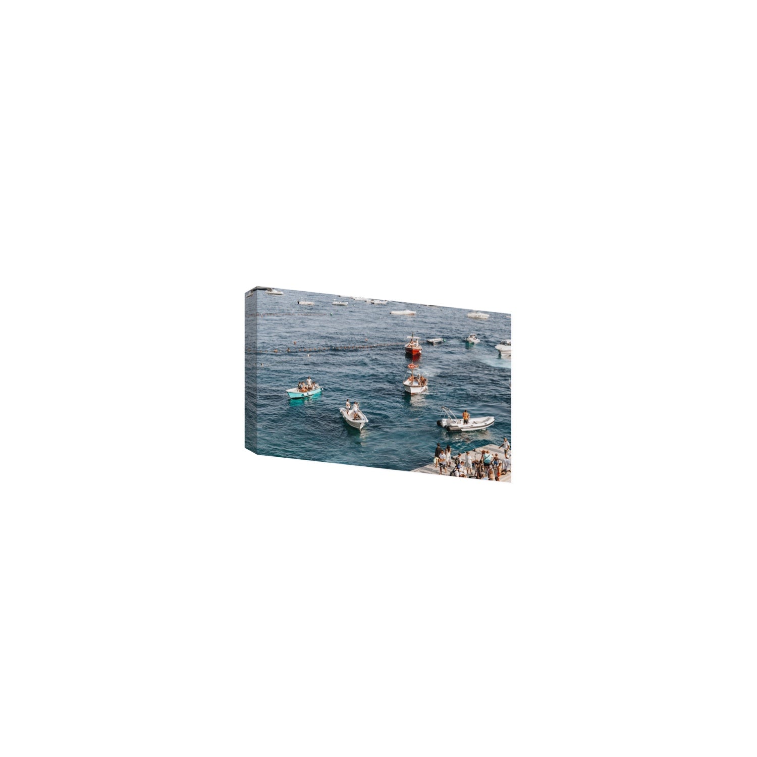 Nautical Parade Positano wall art Small stretched canvas print