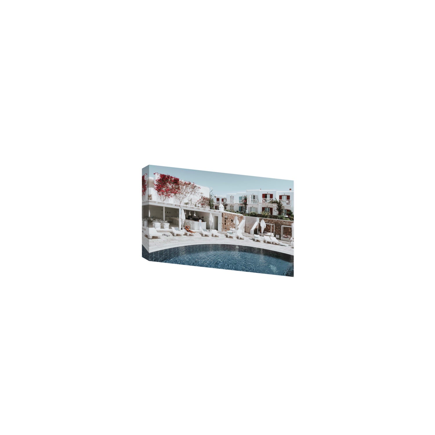 Got The First Lounge fine art print, Mykonos, Greece, Small, Stretched Canvas