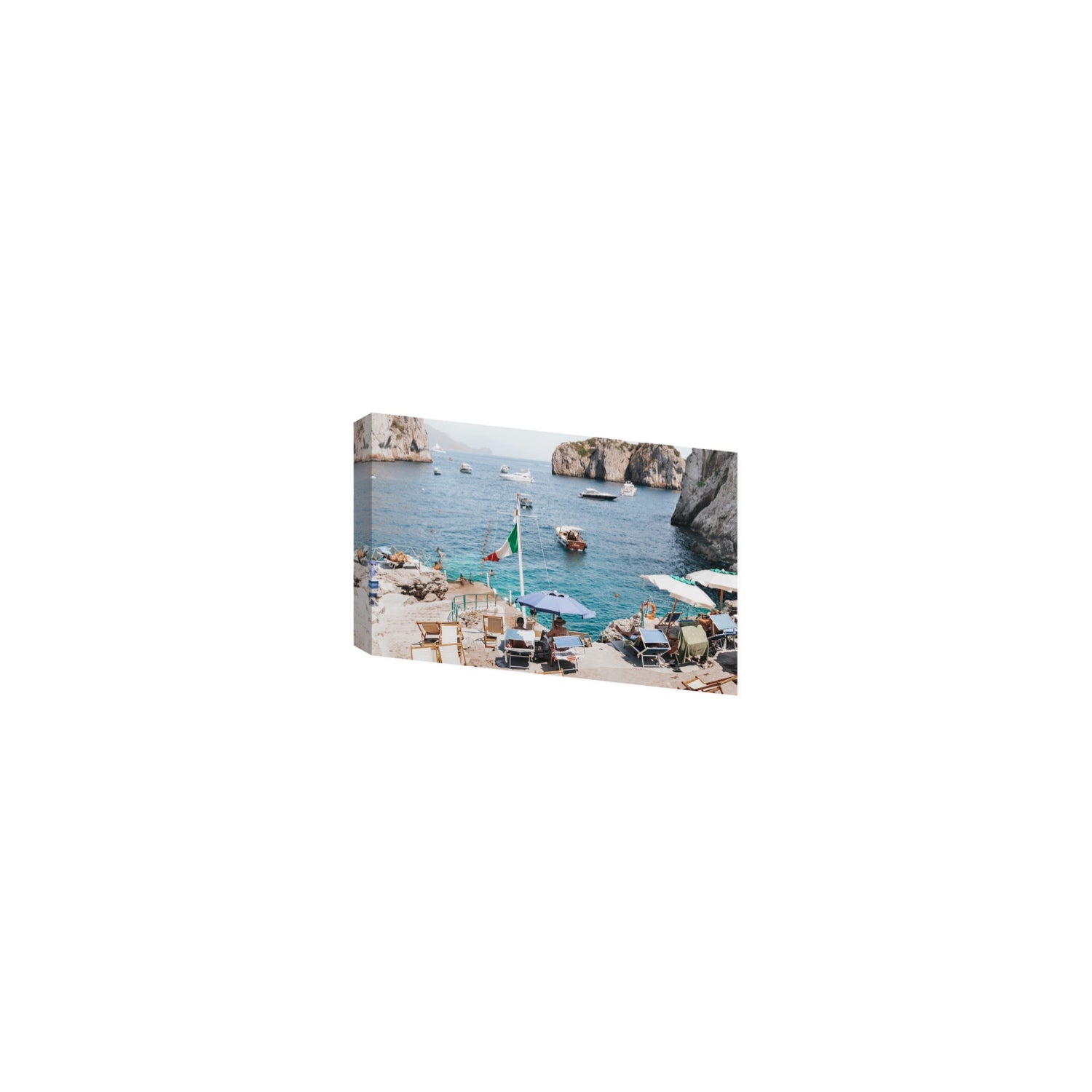 Smooth Sailing fine art print, Capri, Italy, Small, Stretched Canvas