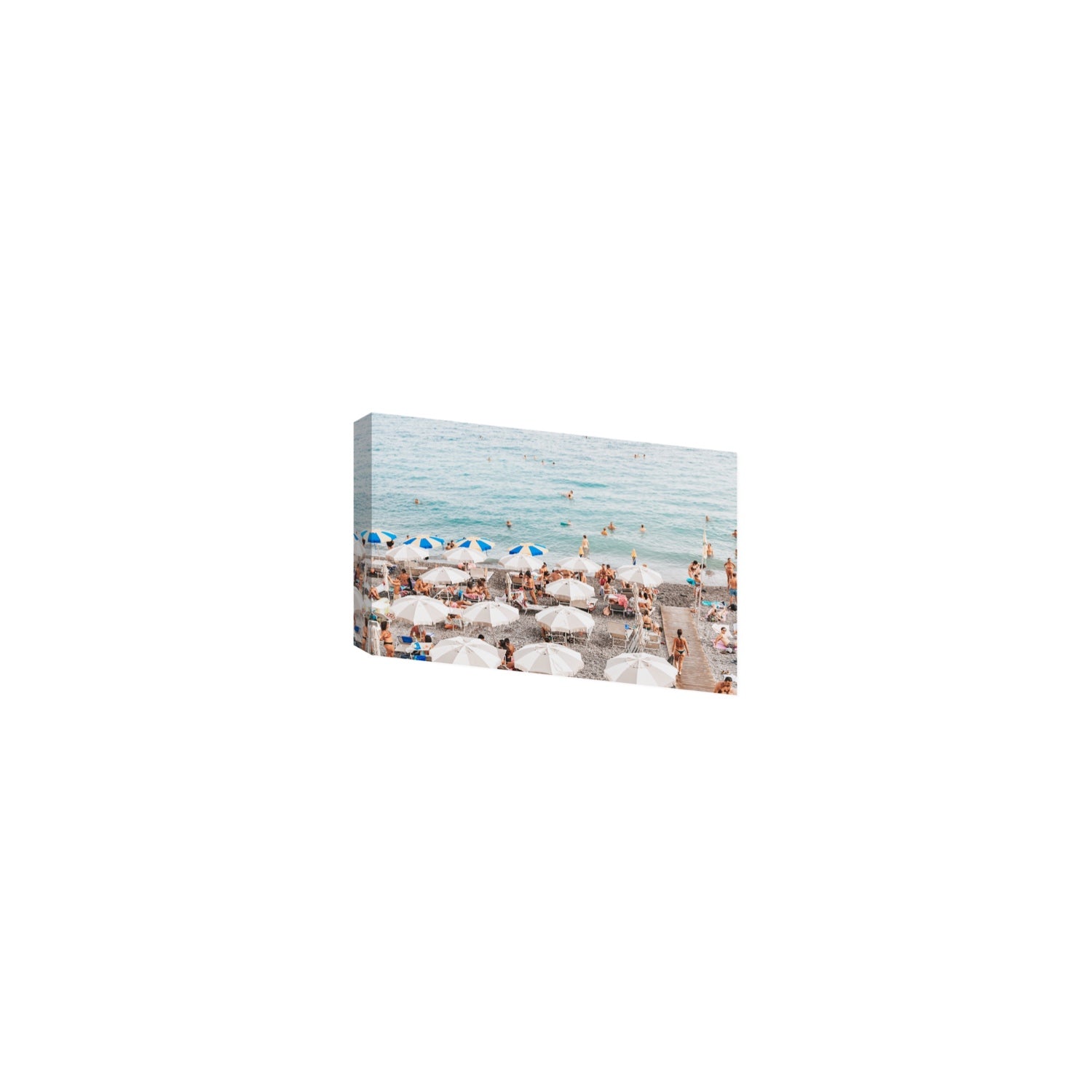 Dreamscape Amalfi Italian beach wall art Small stretched canvas print