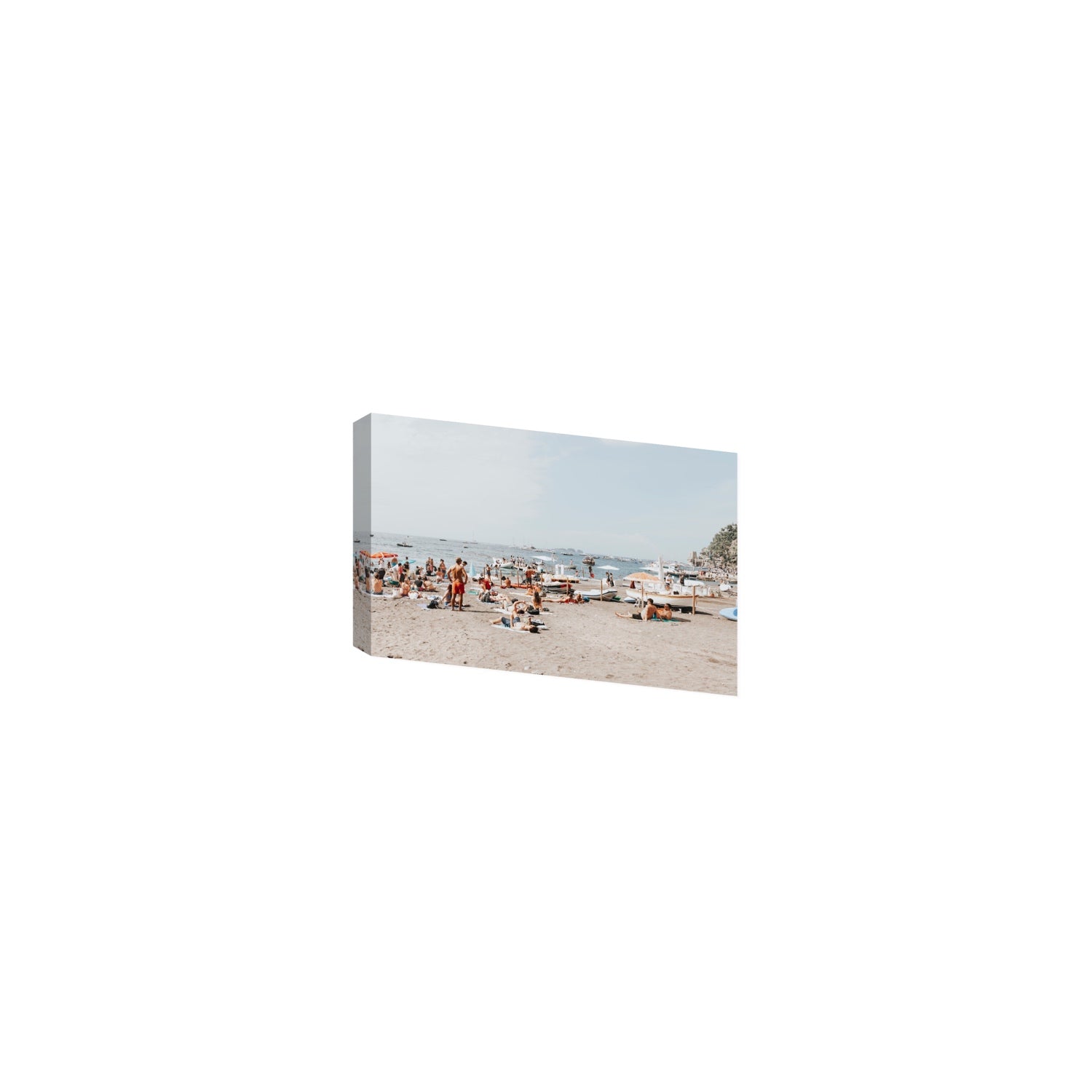 Beachy Vibes fine art print, Positano, Italy, Small, Stretched Canvas