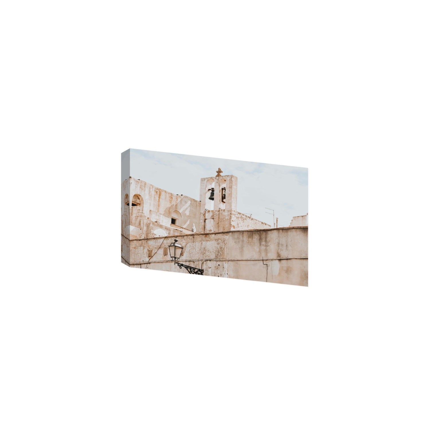 Ancient Bells Puglia Gallipoli Italian wall art Medium stretched canvas print