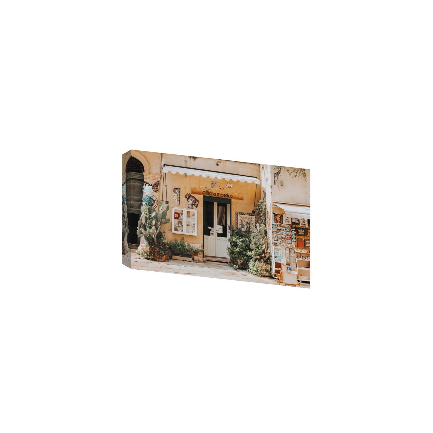 Mosaic Workshop Puglia Italian wall art Medium stretched canvas print
