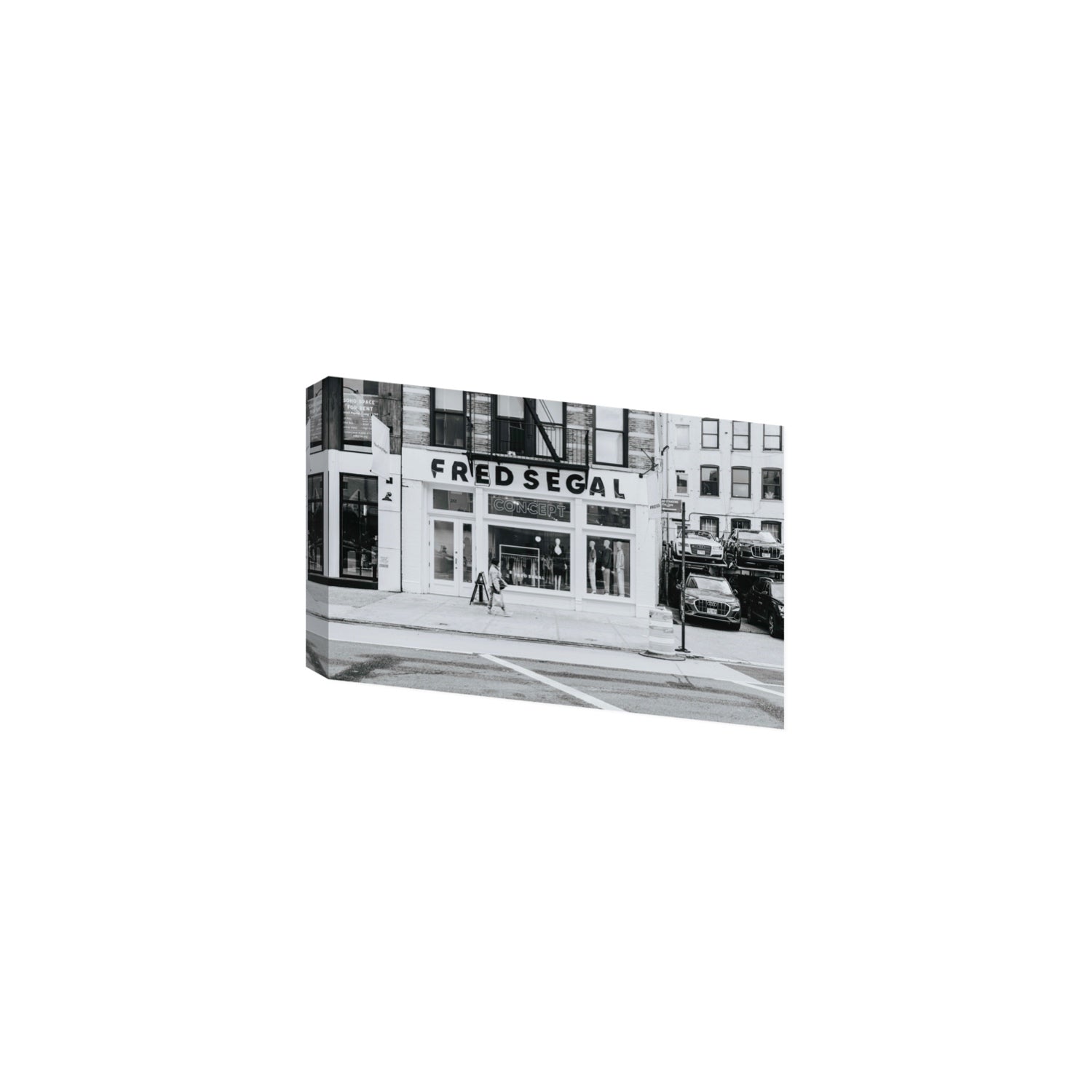 Noir York New York NYC Black & White wall art Medium stretched canvas print