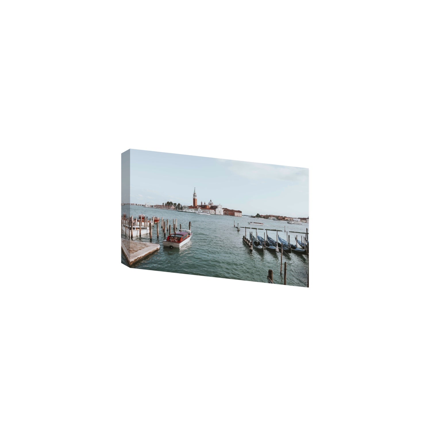 Venetian Waterscape Venice Italian art print Medium stretched canvas print
