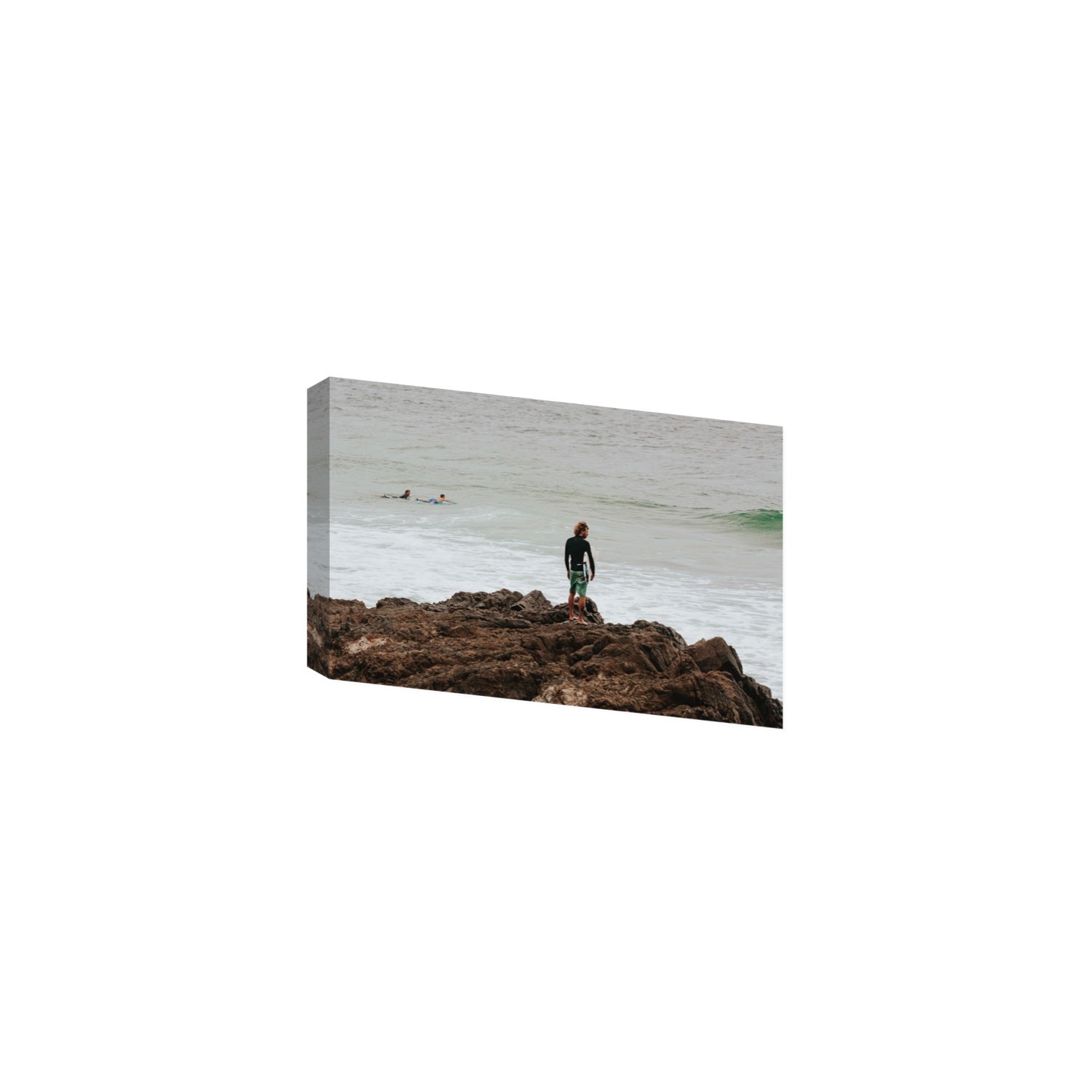 Let The Sea Set You Free Byron Bay Surf wall art Medium stretched canvas print