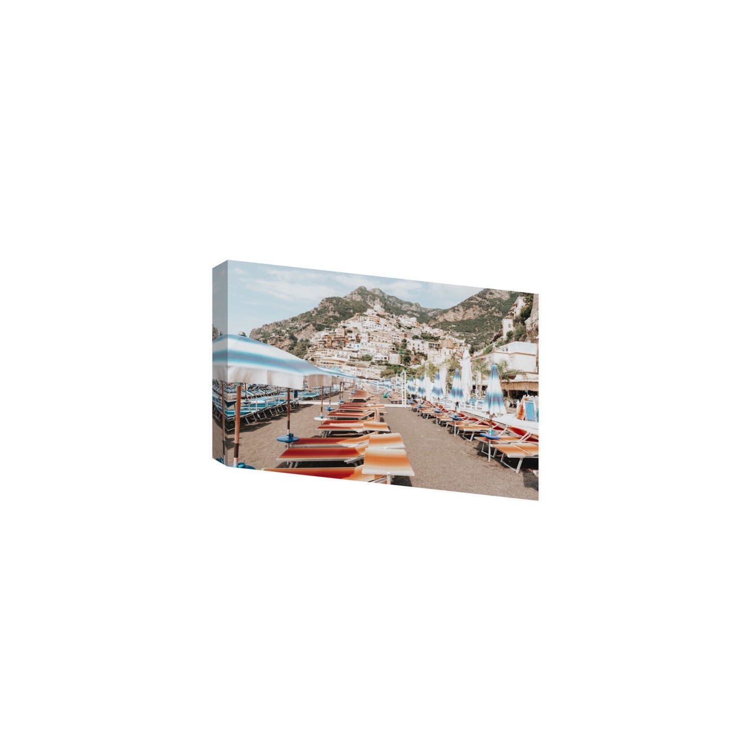 Spiaggia Grande fine art print, Positano, Italy, Medium, Stretched Canvas