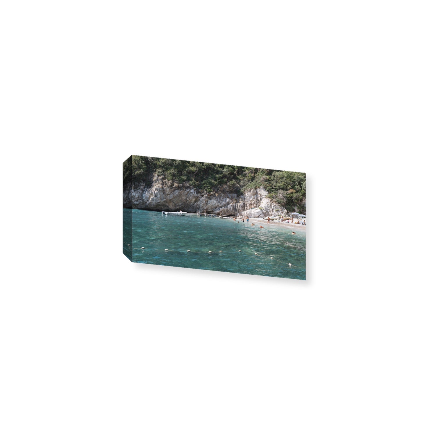 Azure Abyss Nerano wall art Medium stretched canvas print