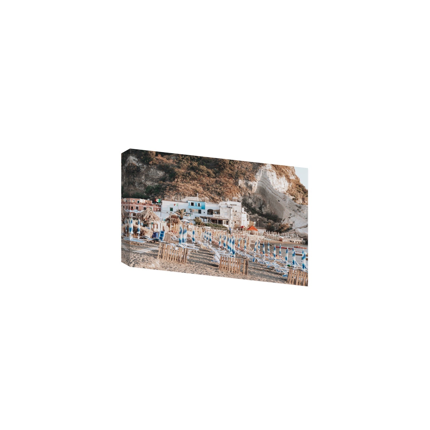 Sant' Angelo Ischia Italian coastal wall art Medium stretched canvas print
