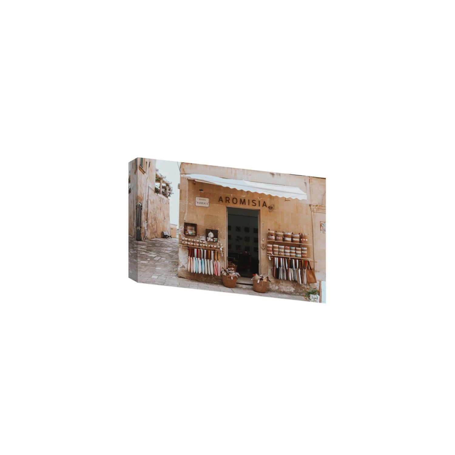 Aromisia Puglia Otranto Italian wall art Medium stretched canvas print