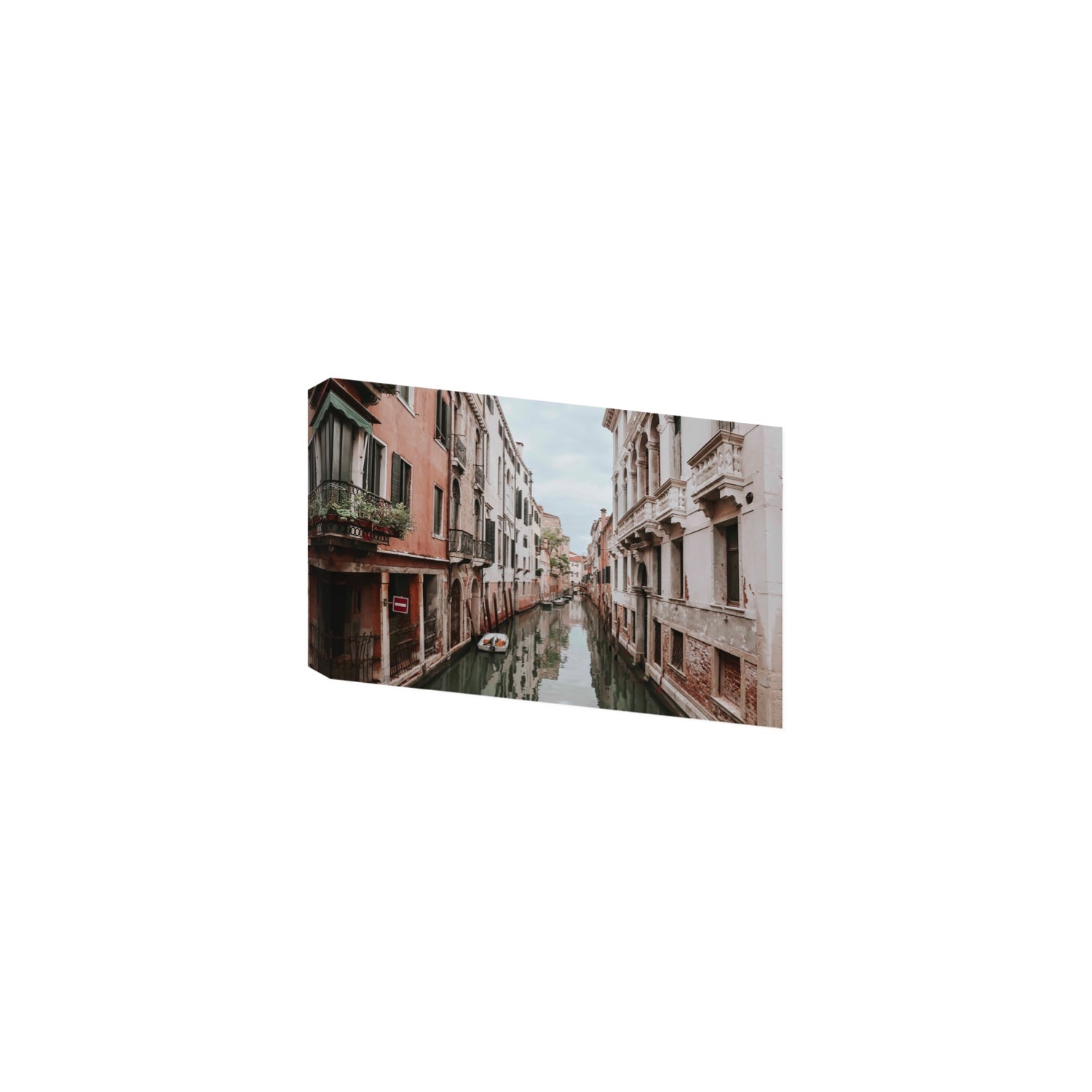 The Floating City Venice Canal Italian decor wall art Medium stretched canvas print