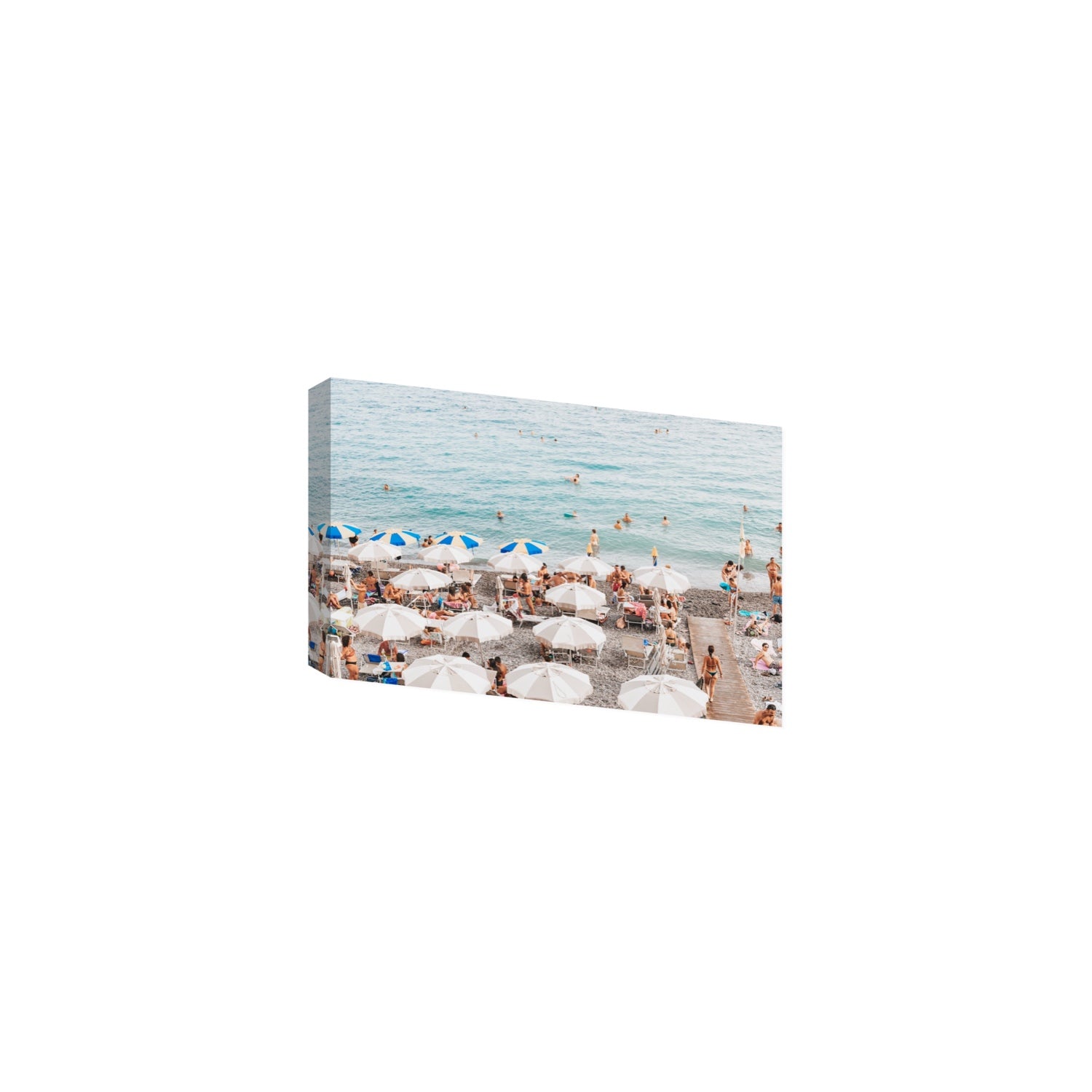 Dreamscape Amalfi Italian beach wall art Medium stretched canvas print