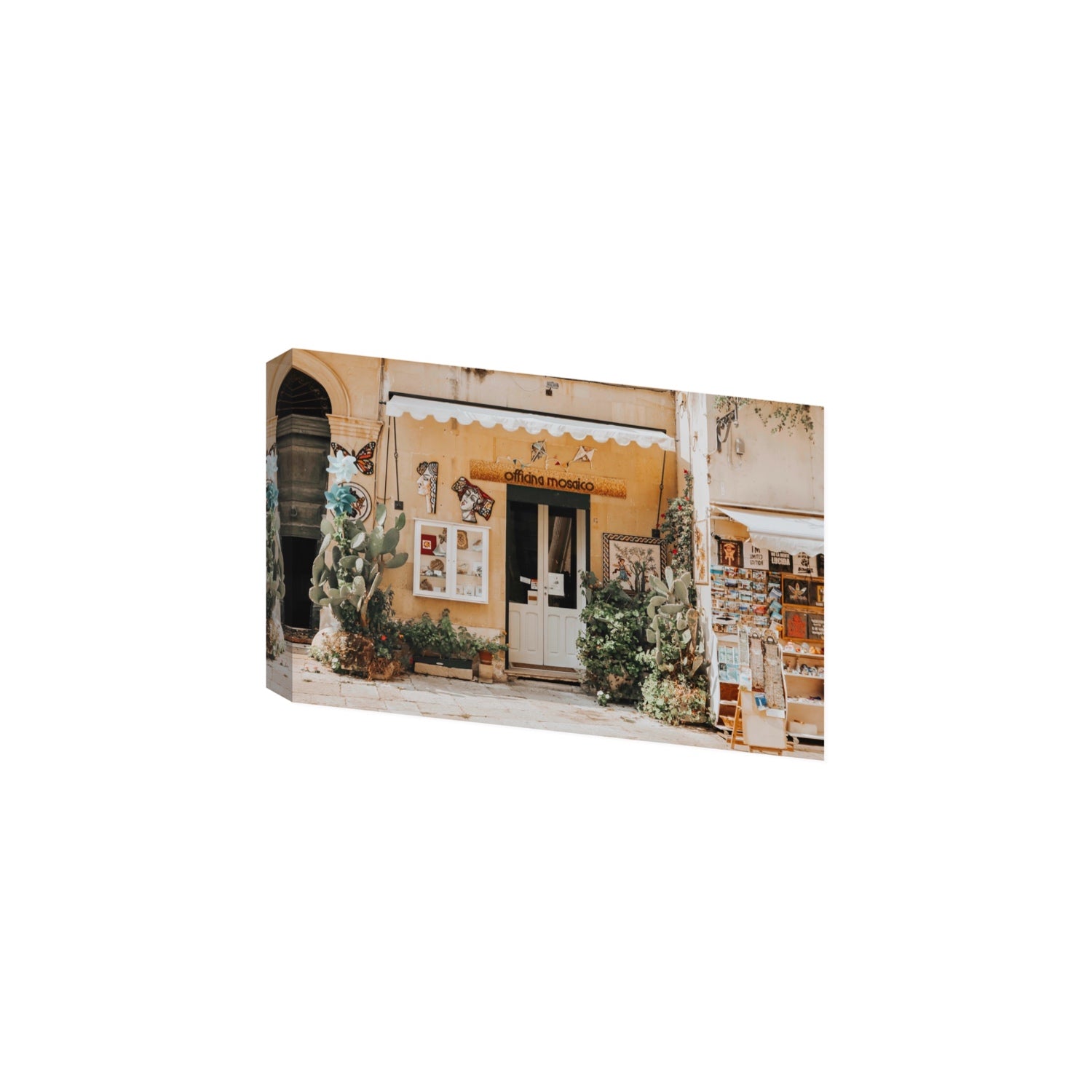 Mosaic Workshop Puglia Italian wall art Large stretched canvas print
