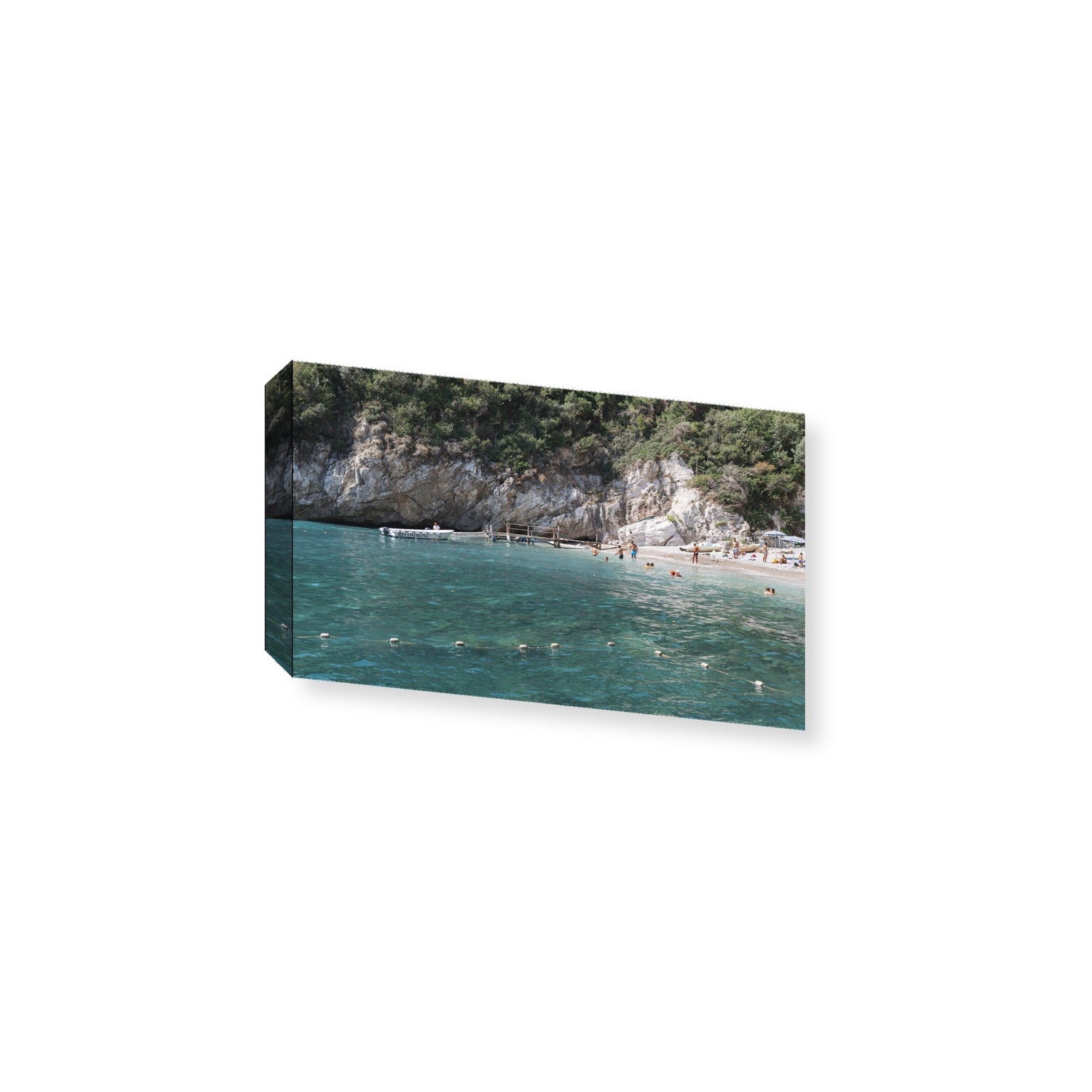 Azure Abyss Nerano wall art Large stretched canvas print