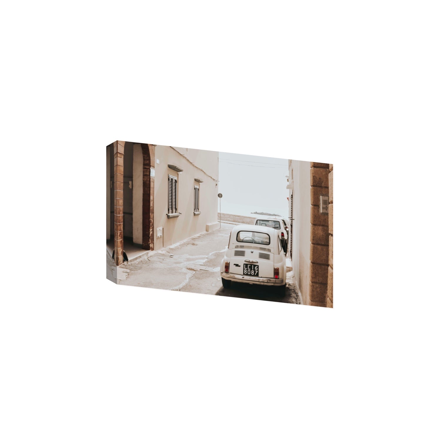 Bambini Lane Puglia Italian wall art Large stretched canvas print