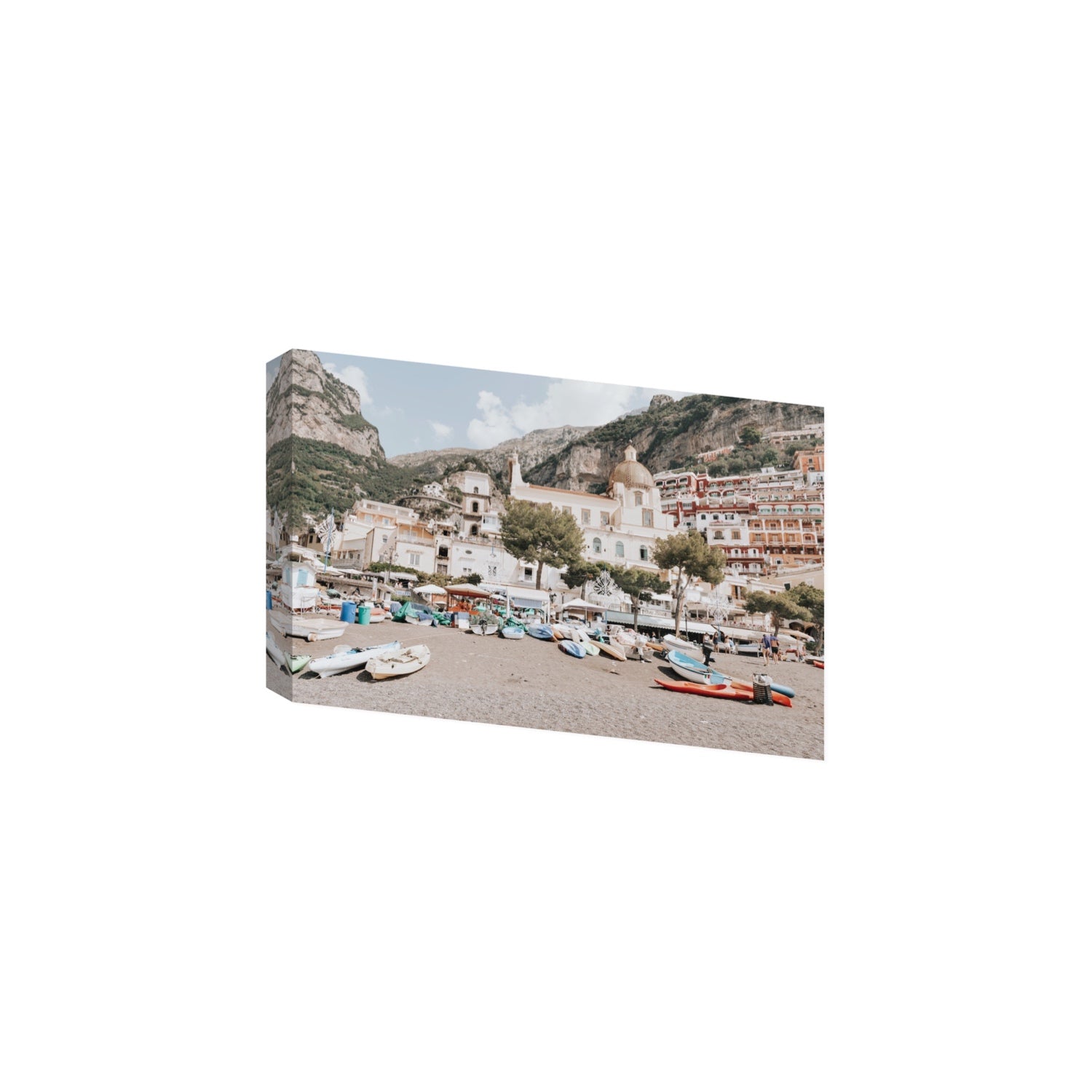 Pastel Paradise fine art print, Positano, Italy, Large, Stretched Canvas
