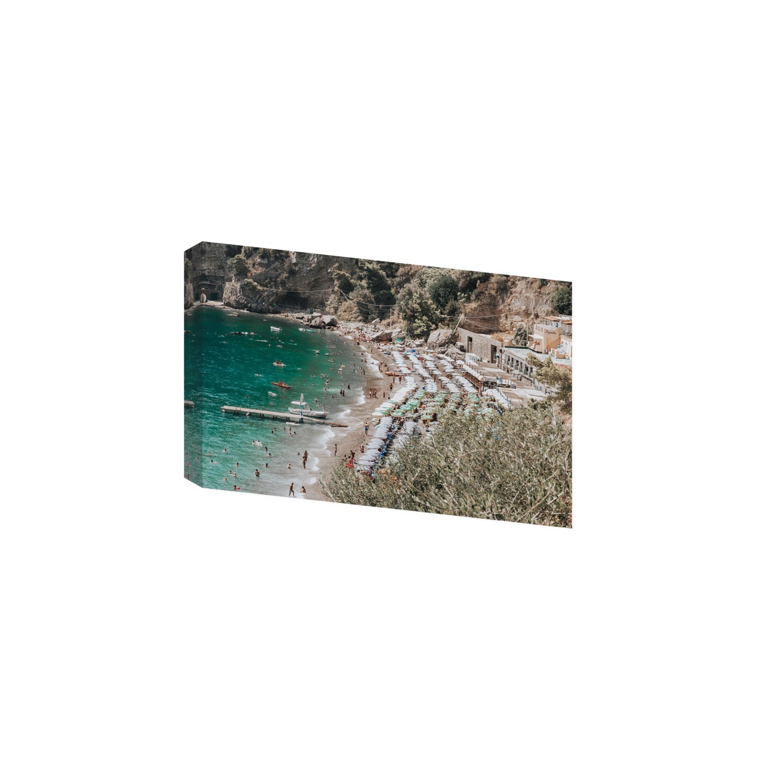 Fornillo Beach fine art print, Positano, Italy, Large, Stretched Canvas