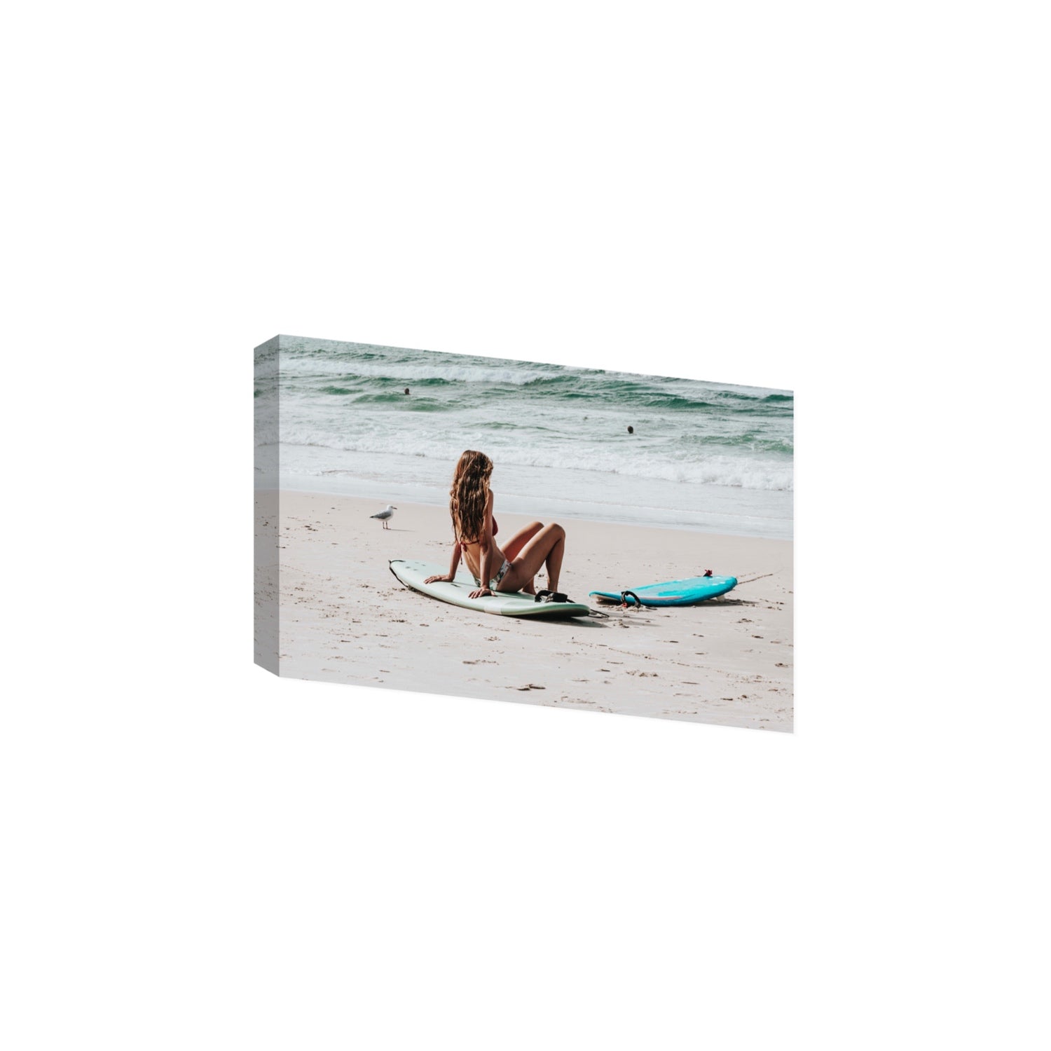 Ciao Bella Byron Bay Surf coastal wall art Large stretched canvas print