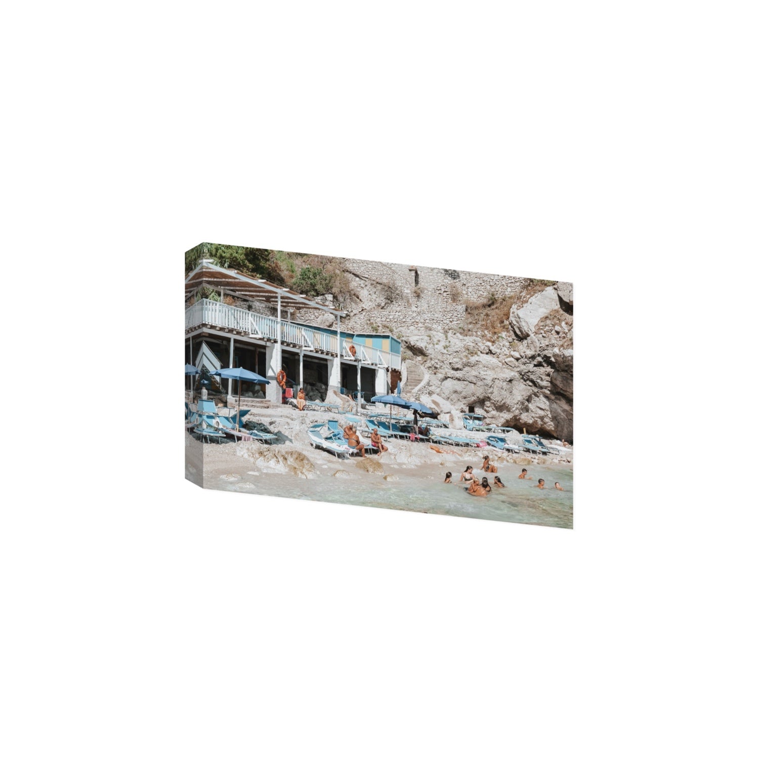 Beachside Bronze fine art print, Capri, Italy, Large, Stretched Canvas