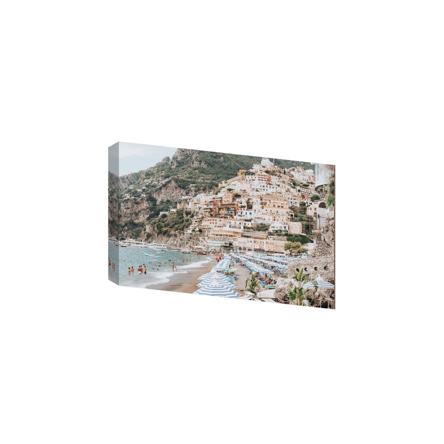 Villagio Sul Mare fine art print, Positano, Italy, Large, Stretched Canvas