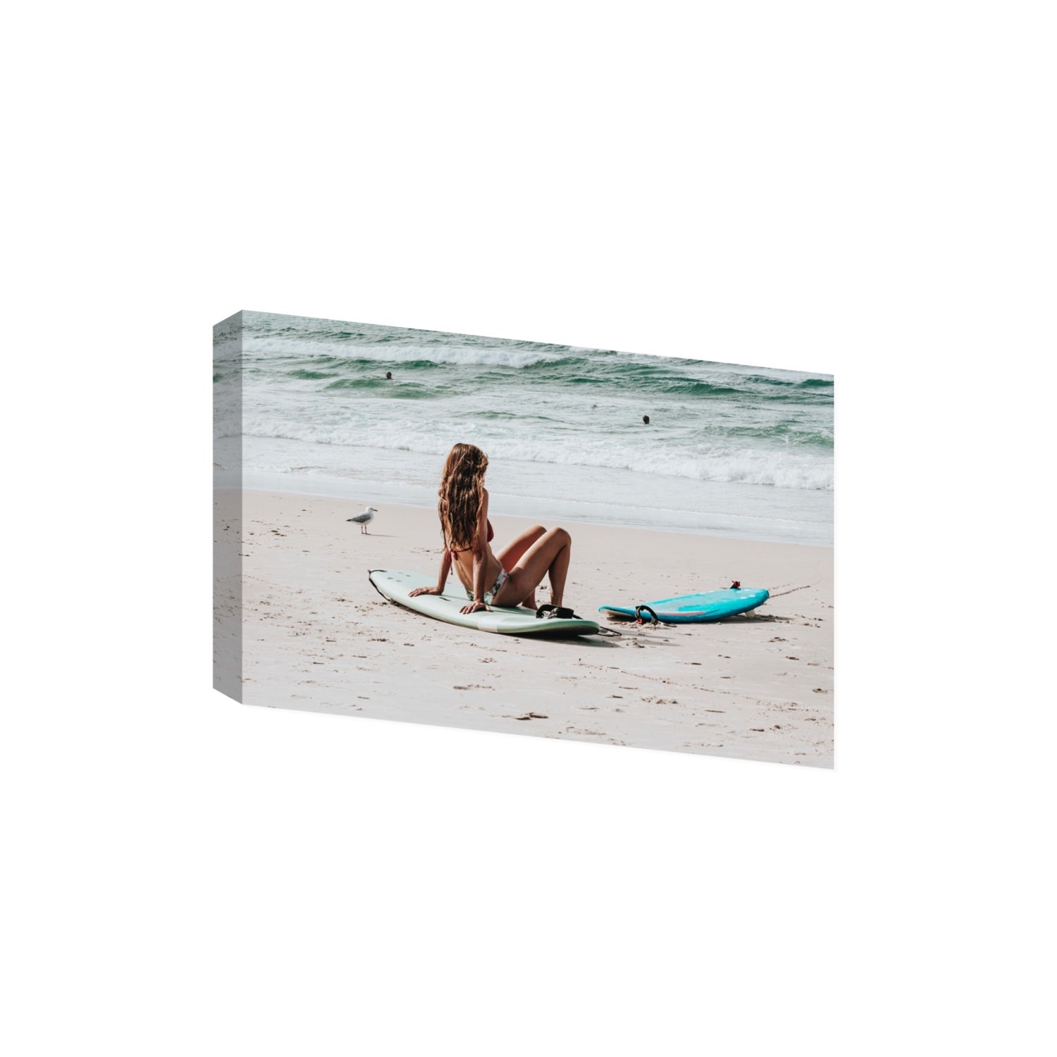 Ciao Bella Byron Bay Surf coastal wall art Extra Large stretched canvas print