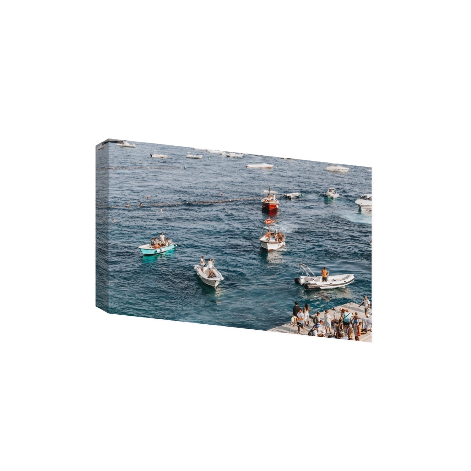 Nautical Parade Positano wall art Extra Large stretched canvas print