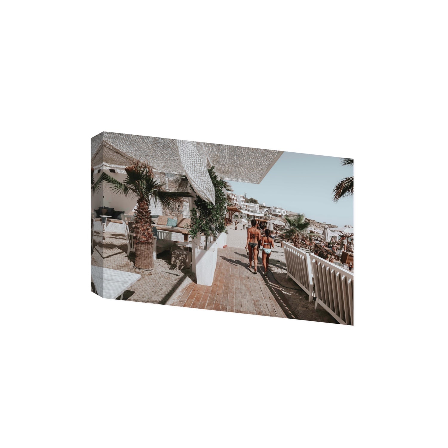 Mitera Kori Mykonos Greek island wall art Extra Large stretched canvas print