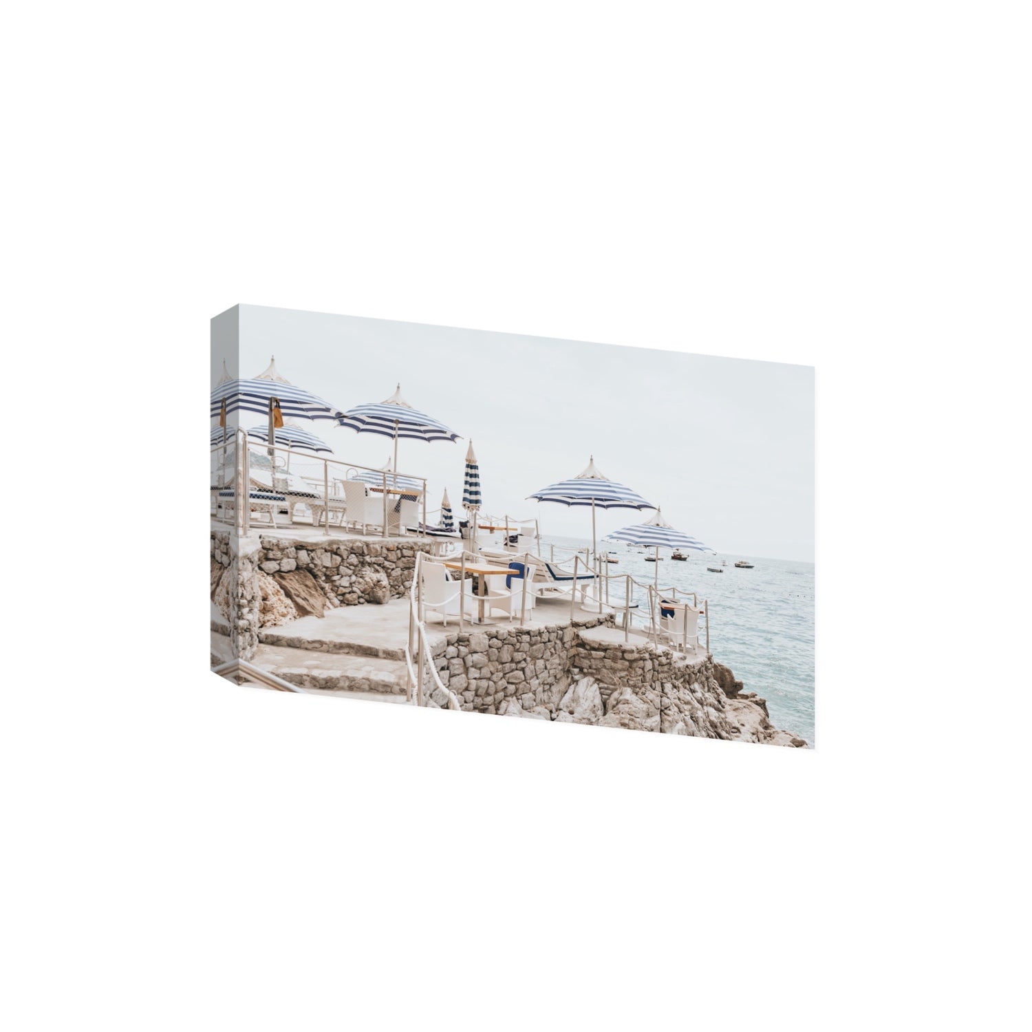 Ombrelloni fine art print, Positano, Italy, Extra Large, Stretched Canvas