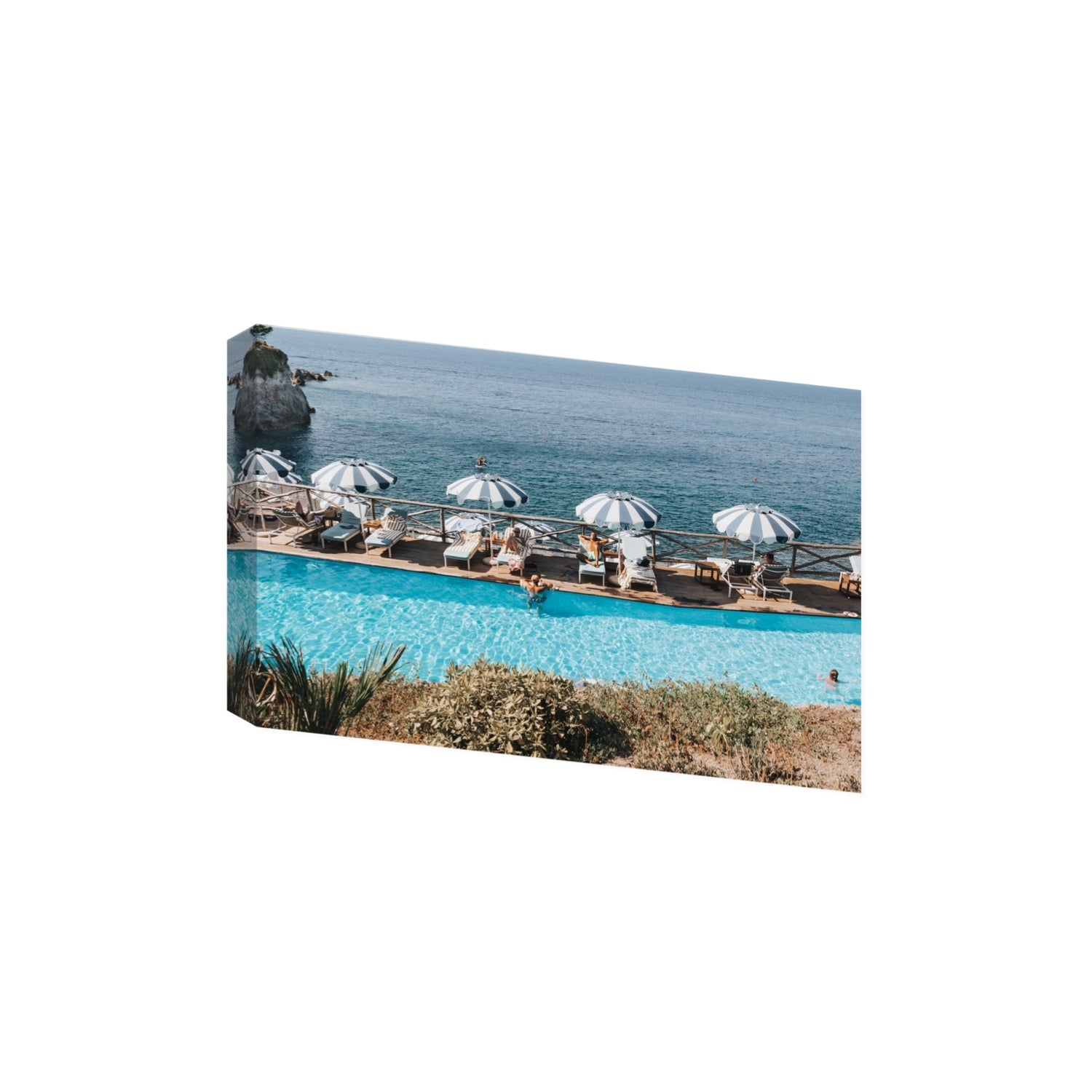 Hues Of Blues fine art print, Ischia, Italy, Extra Large, Stretched Canvas