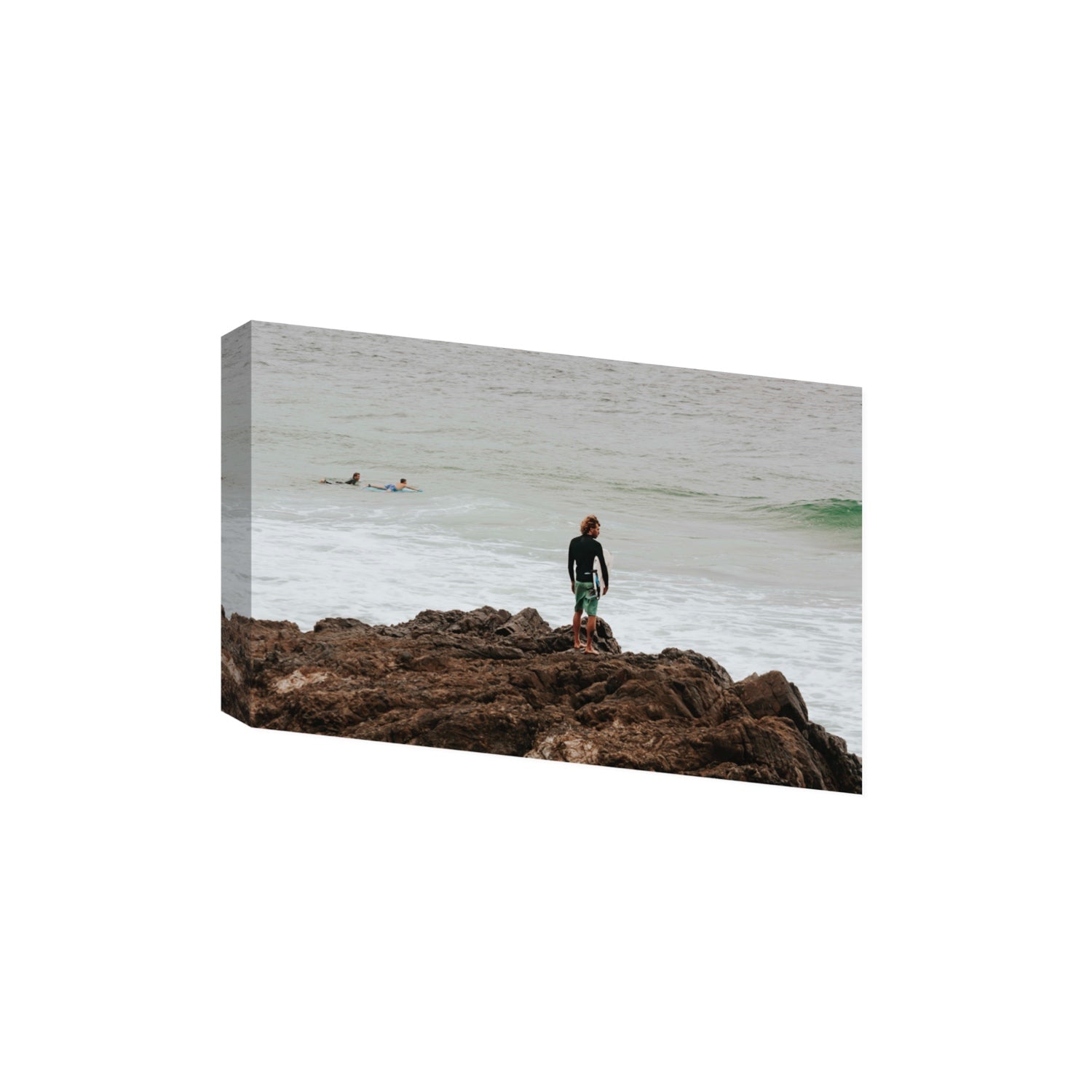 Let The Sea Set You Free Byron Bay Surf wall art Extra Large stretched canvas print