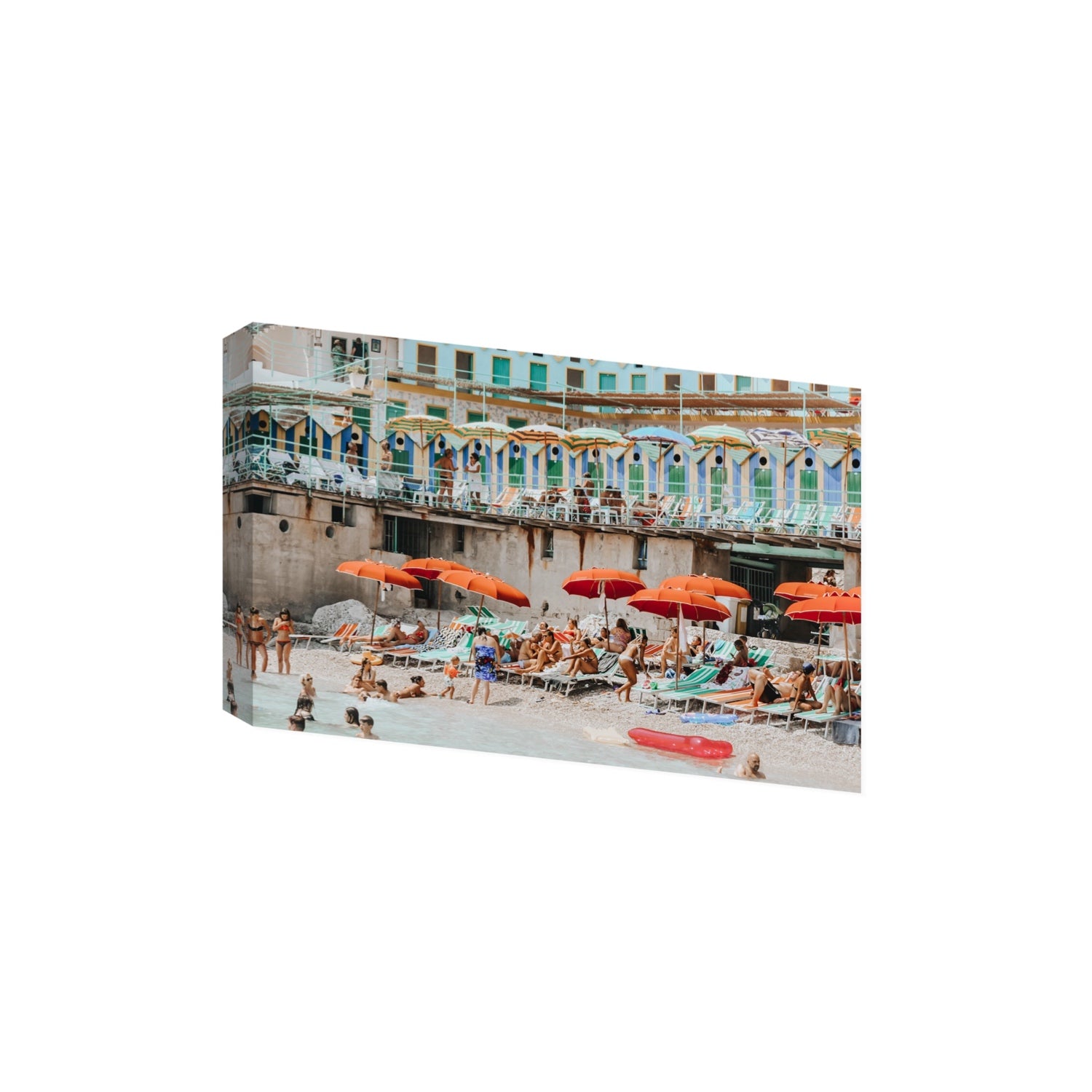 Umbrella Fiesta fine art print, Capri, Italy, Extra Large, Stretched Canvas