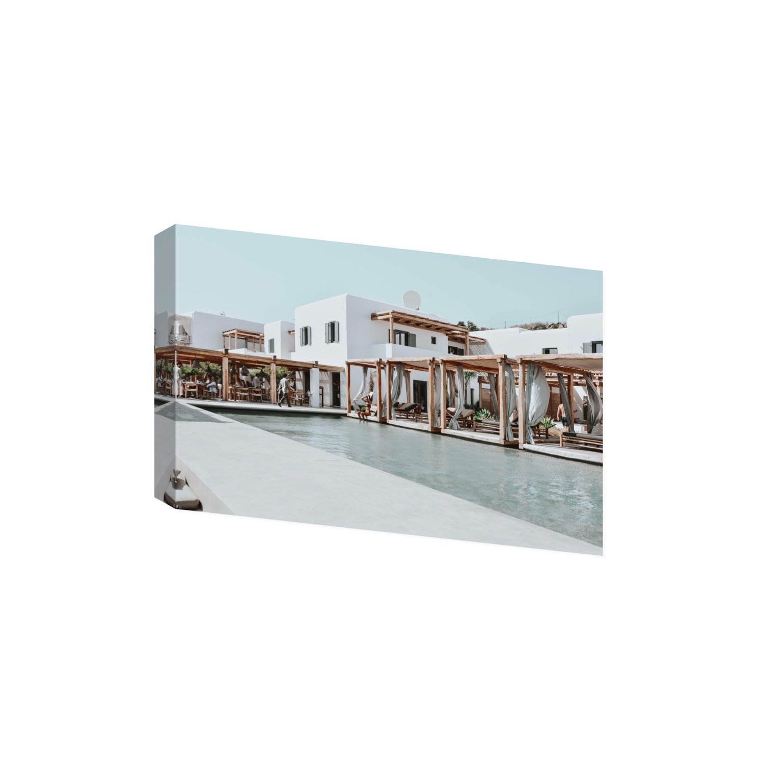 Polytelís Mykonos Greek island wall art Extra Large stretched canvas print