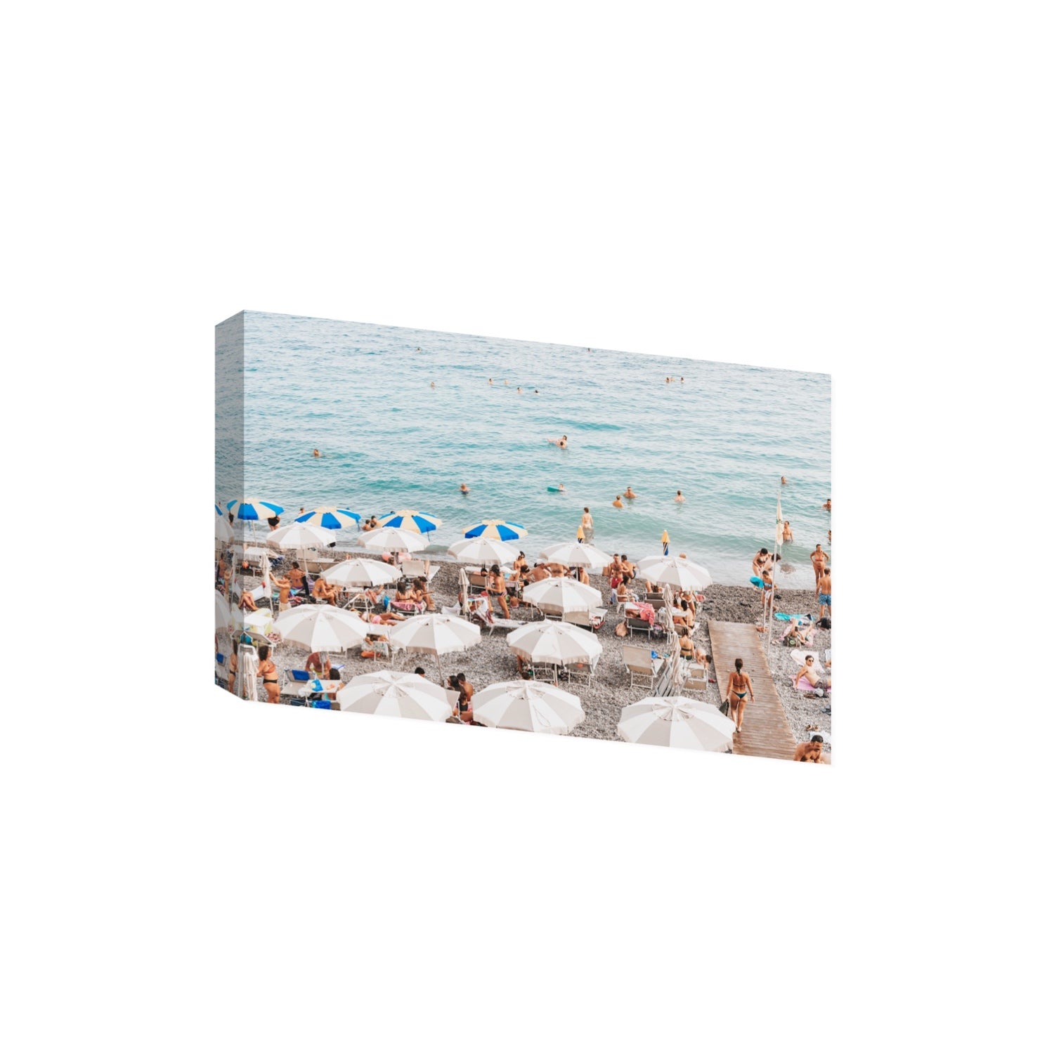 Dreamscape Amalfi Italian beach wall art Extra Large stretched canvas print
