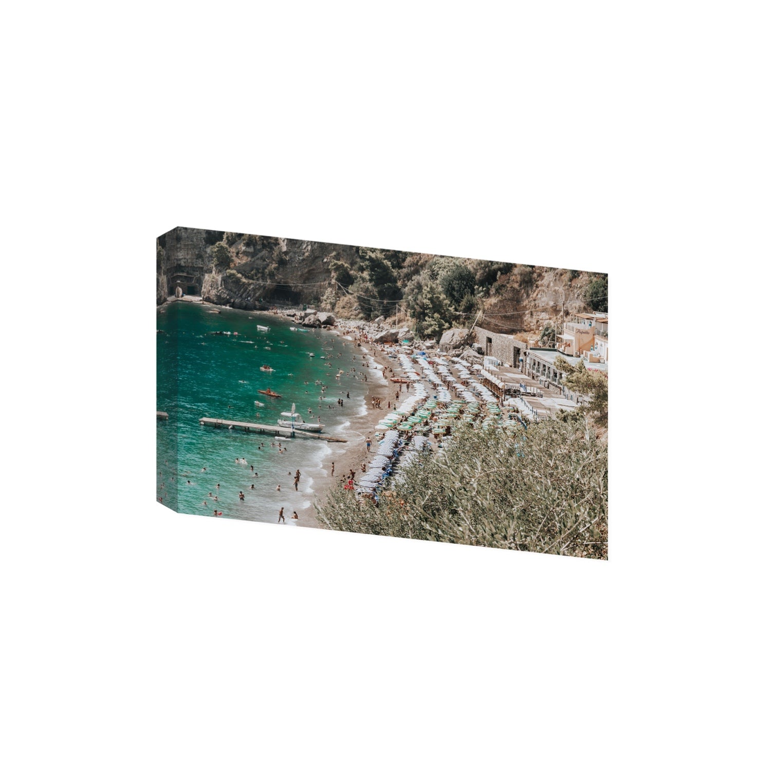 Fornillo Beach fine art print, Positano, Italy, Extra Large, Stretched Canvas