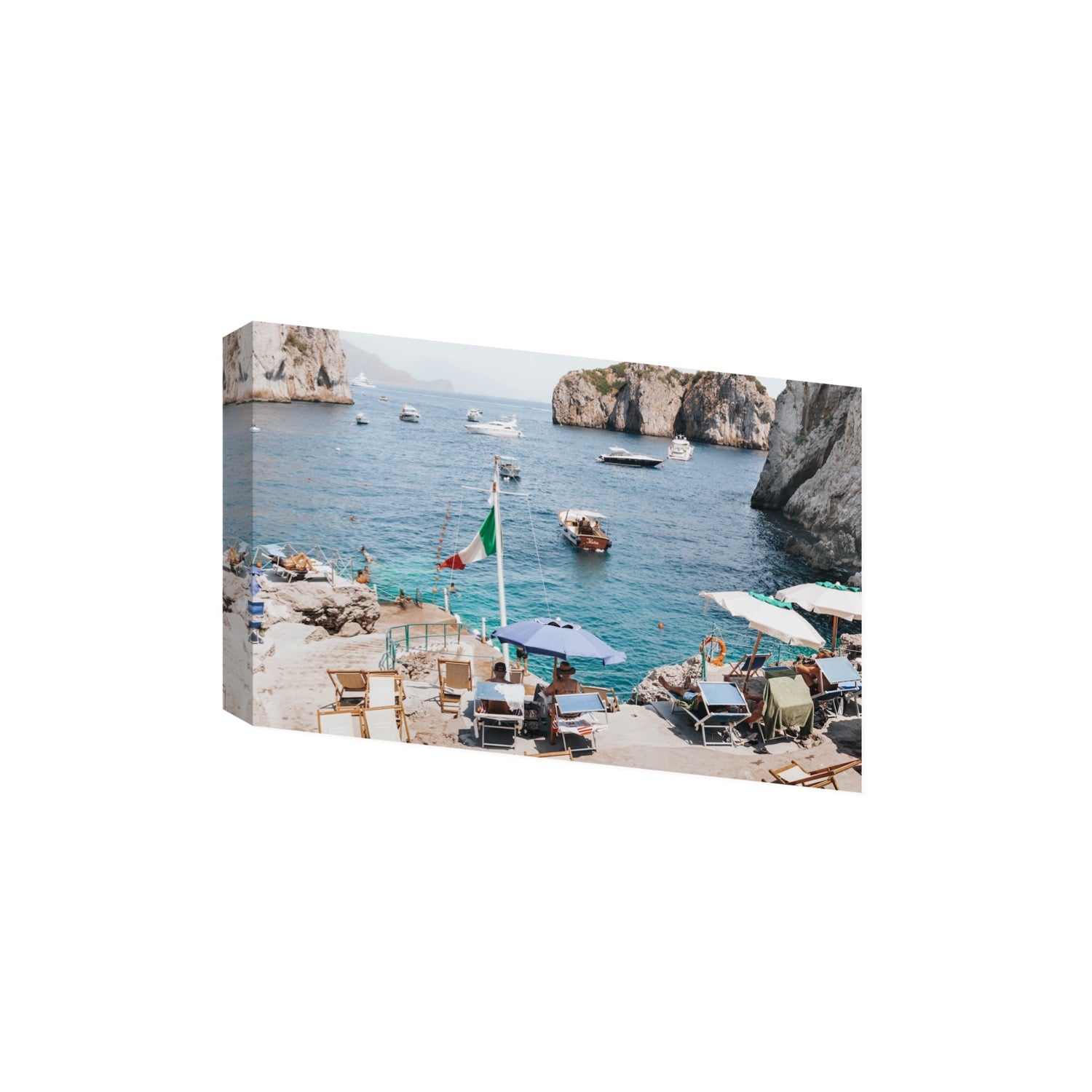 Smooth Sailing fine art print, Capri, Italy, Extra Large, Stretched Canvas
