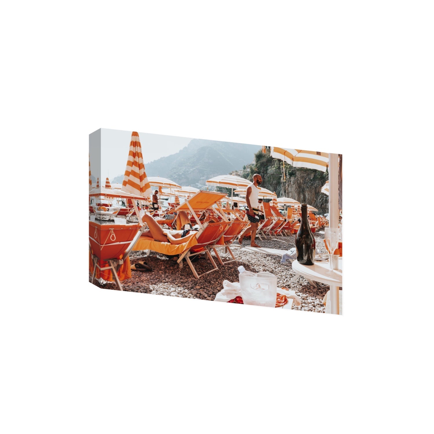 Zesty Shade Positano wall art Extra Large stretched canvas print