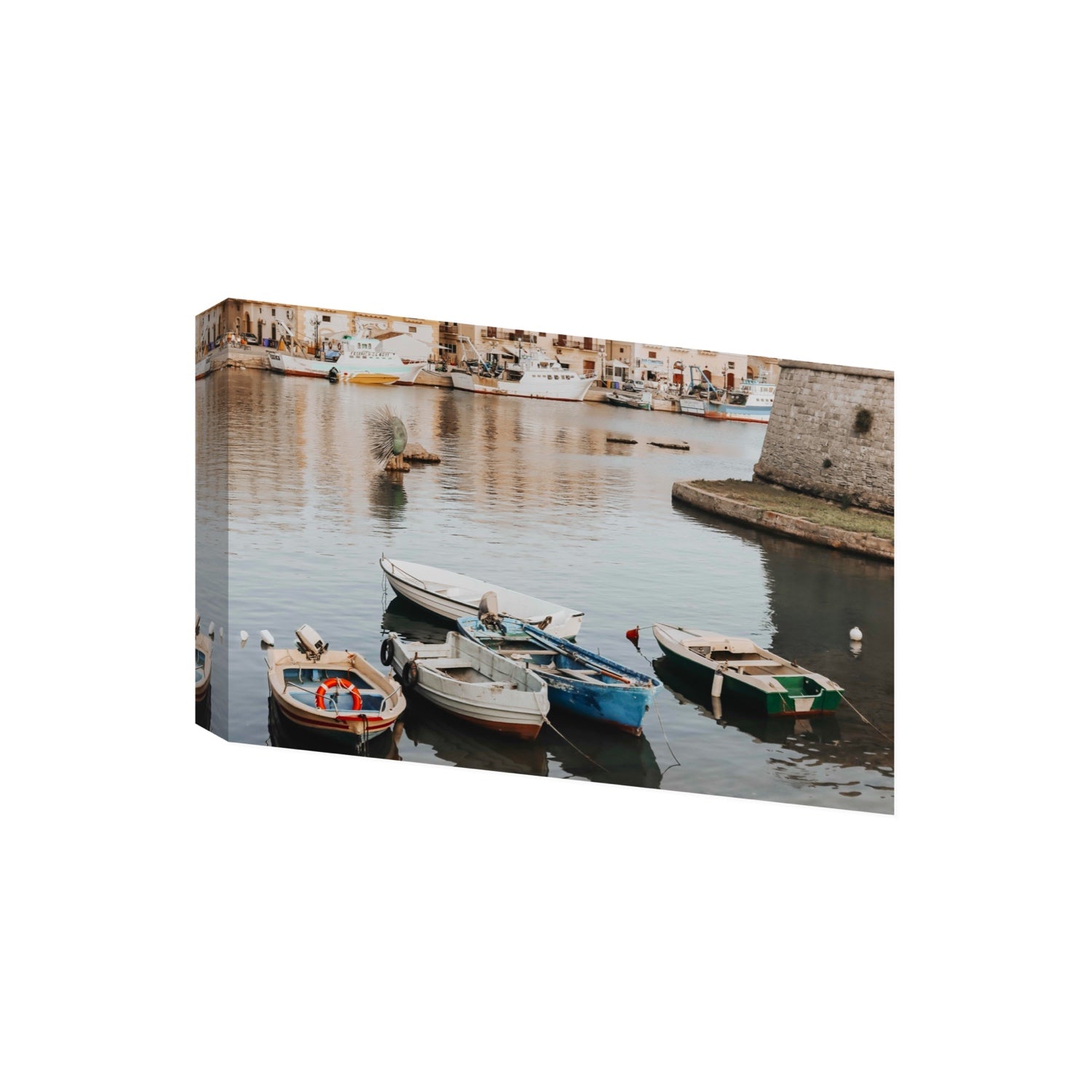 Cinque Barche Puglia Gallipoli Italian art print Giant stretched canvas print