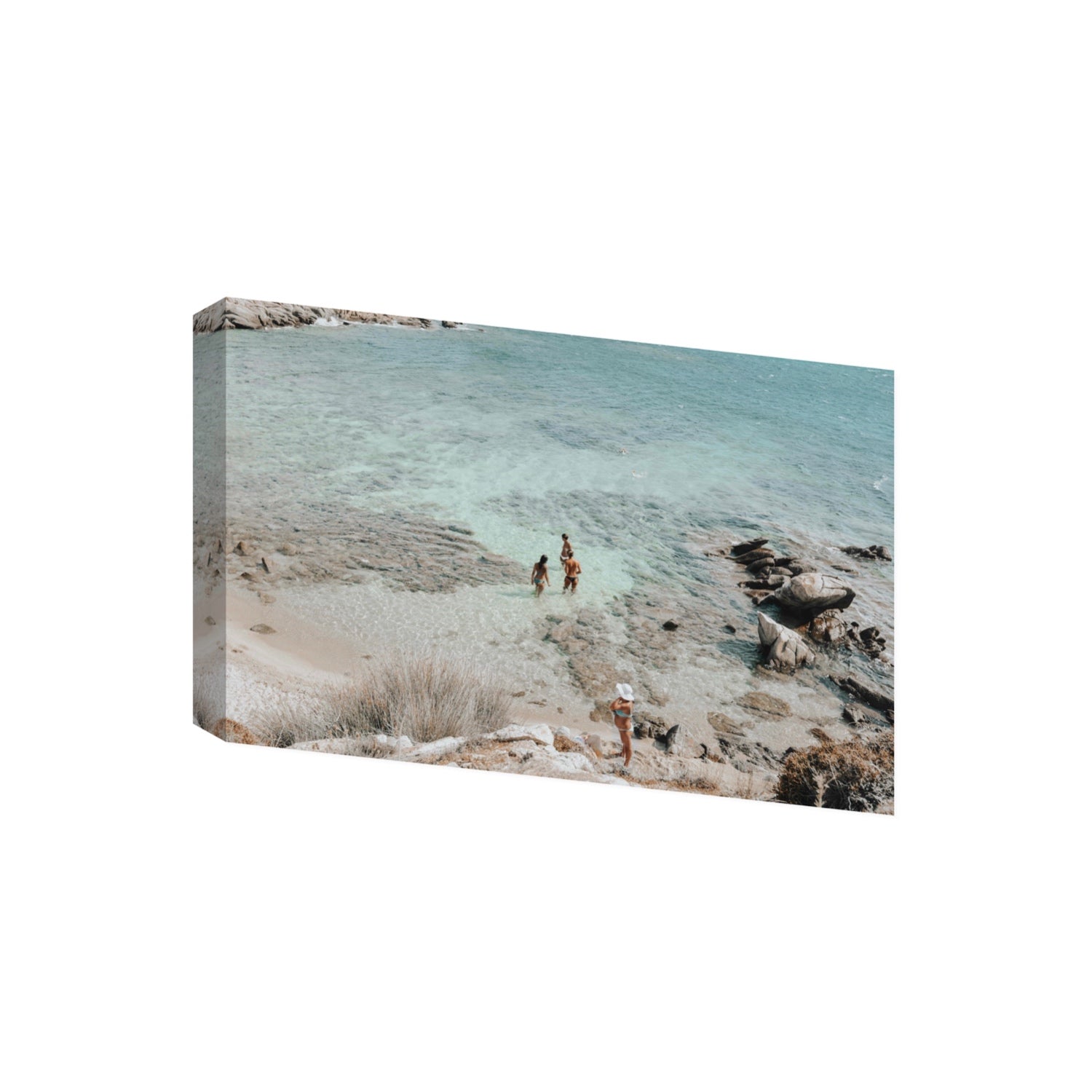 Easy On The Eyes Mykonos Greek island wall art Giant stretched canvas print